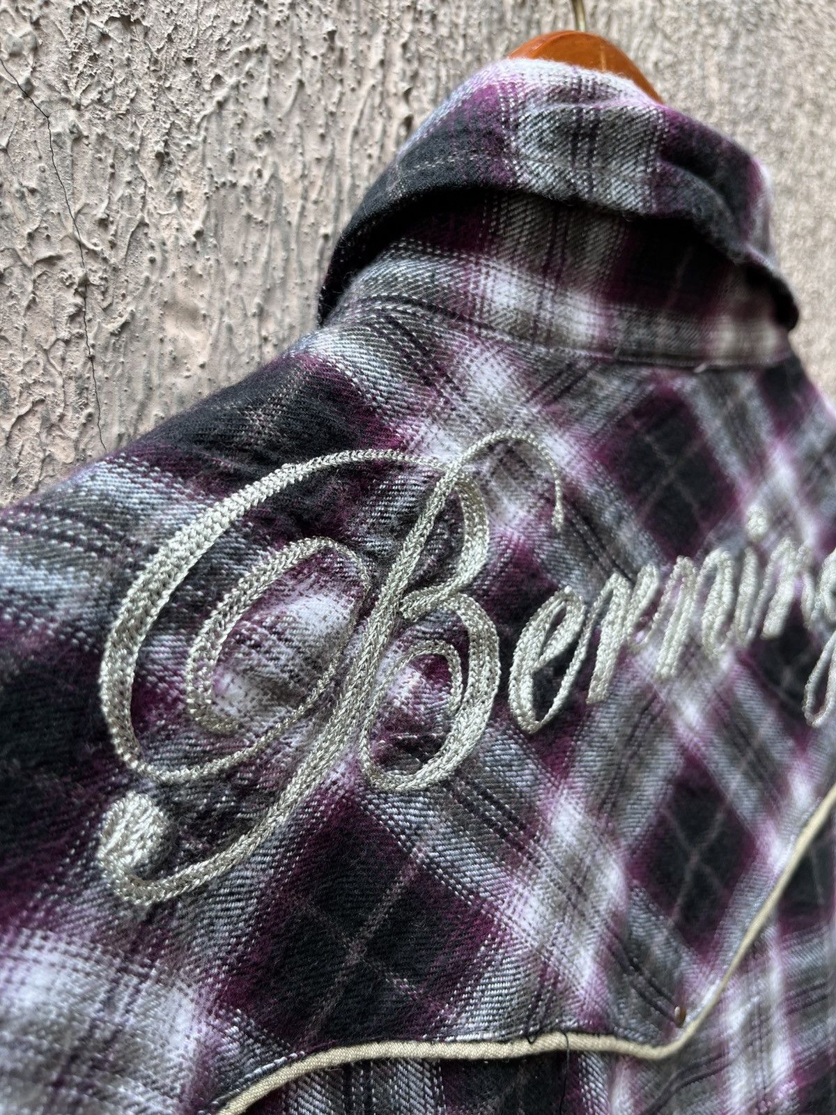 Japanese Brand Bernings Sho Plaid Embordered Logo Size US L / EU 52-54 / 3 - 7 Thumbnail