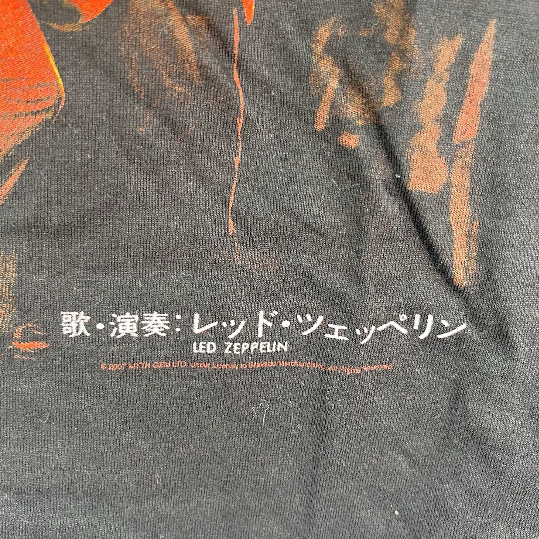 Hanes Led Zeppelin T-Shirt Hanes Adults SZ S Black Graphic Print Crew Neck Short Sleeve Rock Logo 100% Cotton Vintage: No Mens Size US S / EU 44-46 / 1 - 3 Thumbnail