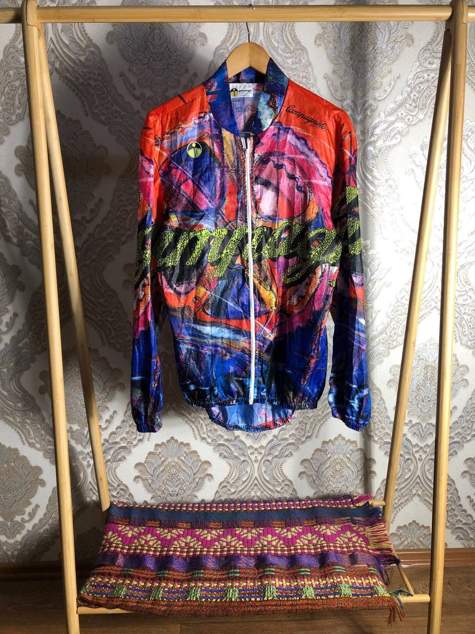 Vintage VERY RARE CAMPAGNOLO RETRO CYCLE LIGHT JACKET BIKE Y2K 90s Size US XL / EU 56 / 4 - 3 Thumbnail