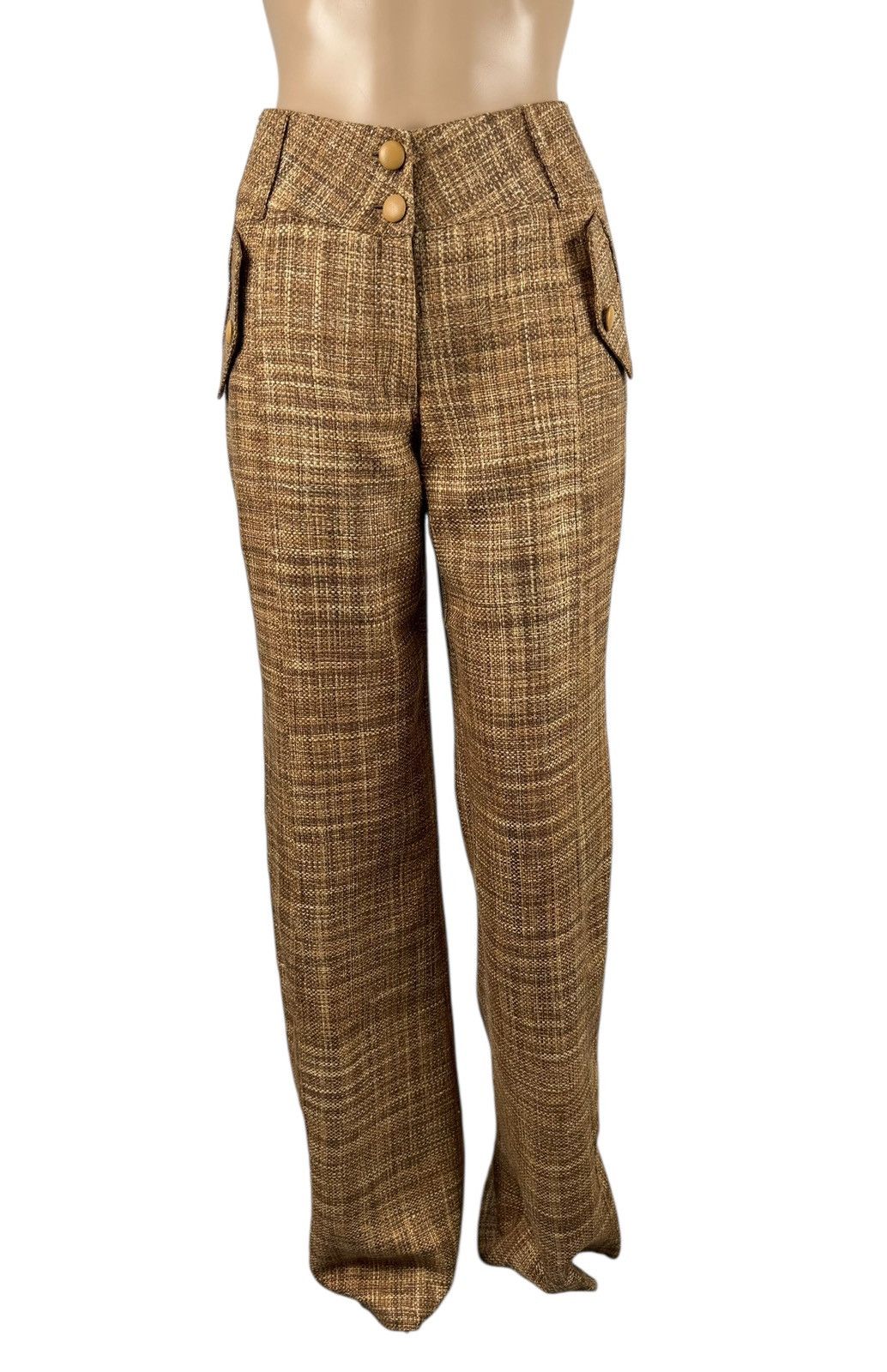 Other Tarun Tahiliani Cotton Pants Bootcut Knit size M Size 28" / US 6 / IT 42 - 3 Thumbnail