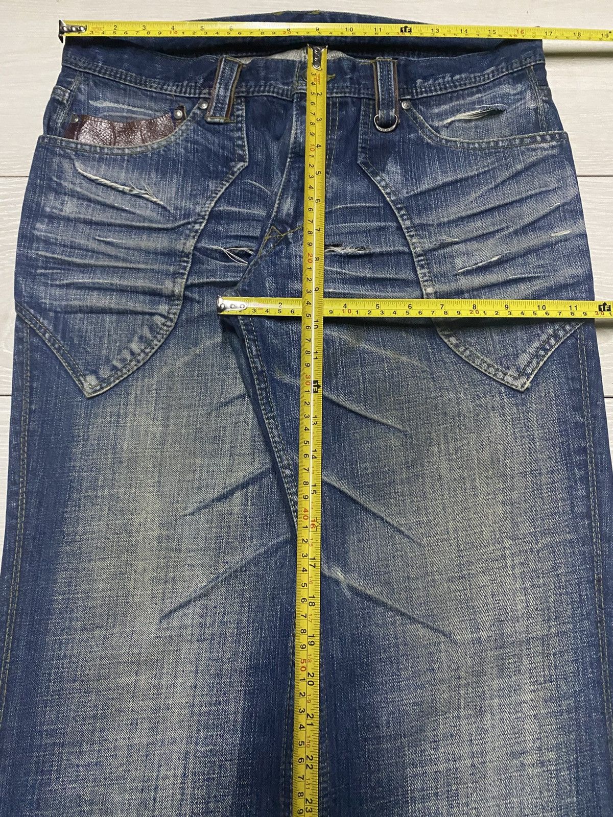If Six Was Nine Vintage Nicole Club For Men Distressed BootCut Flare Jeans Size US 33 - 19 Thumbnail