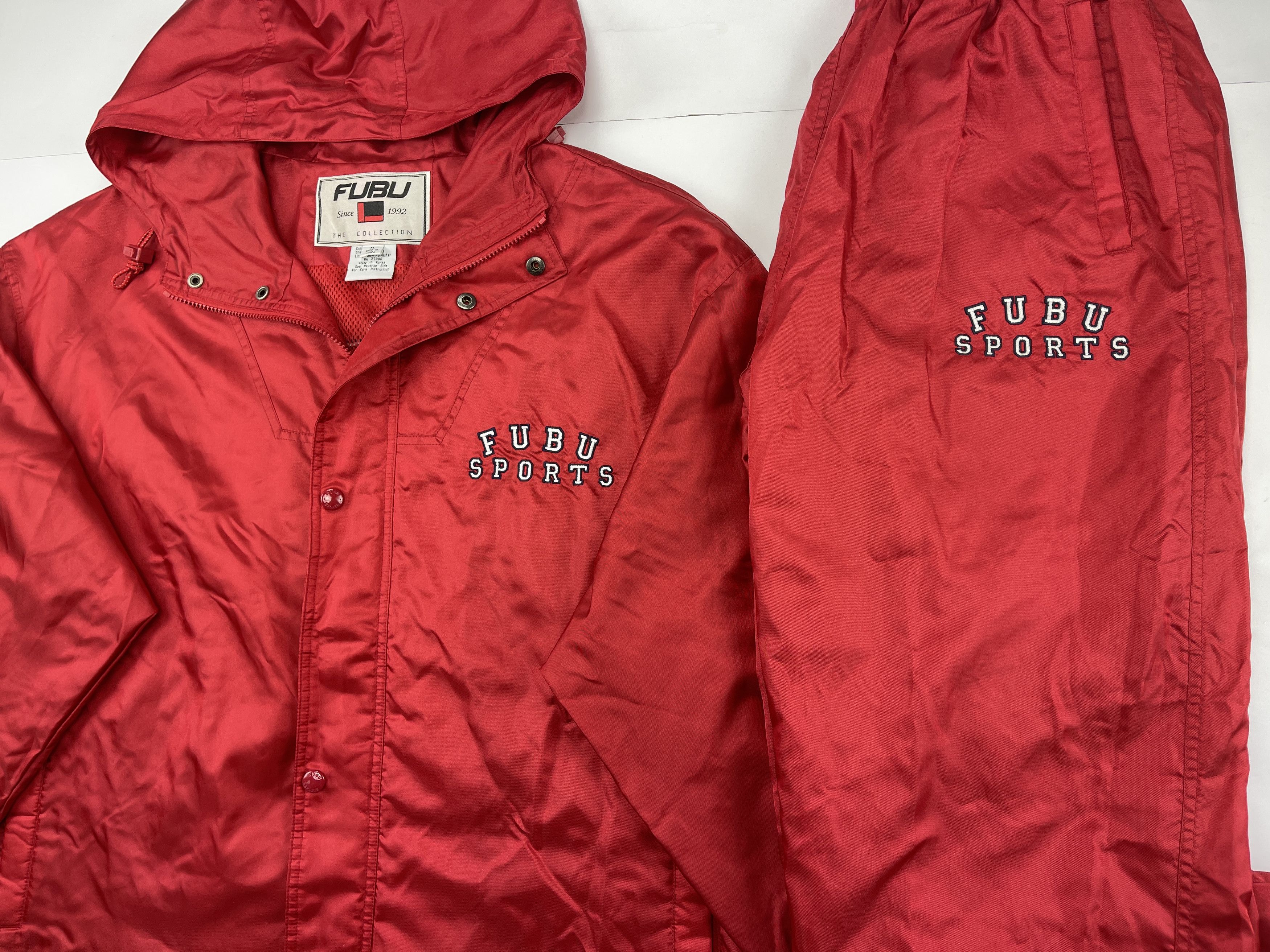 Fubu FUBU tracksuit, baggy track suit jacket and pants set 90s XL Size US XL / EU 56 / 4 - 7 Thumbnail