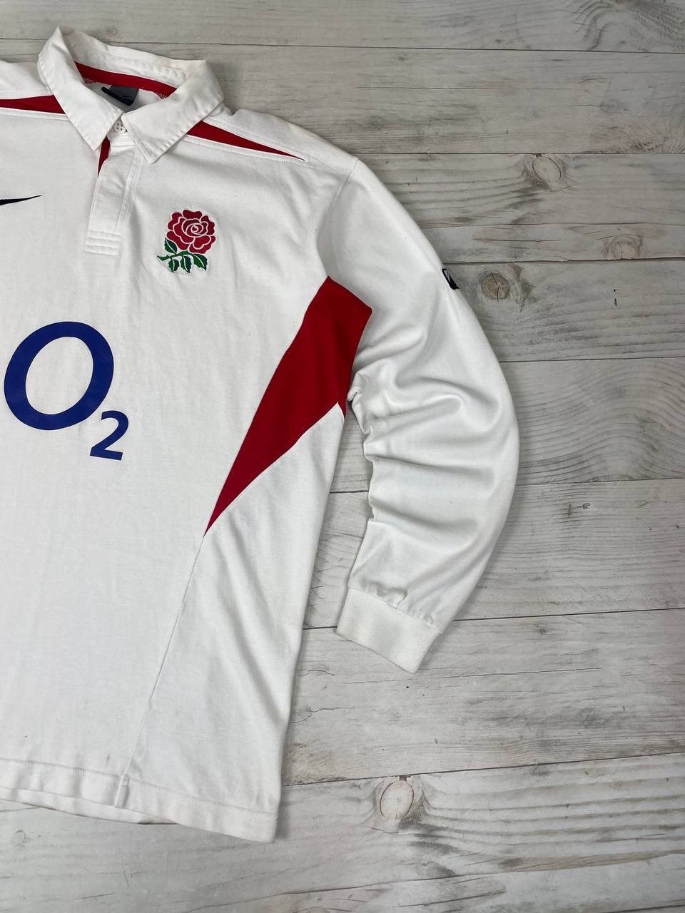 Nike Vintage Nike England Rugby 2003 2005 Rugby Long Sleeve Shirt Size US XXL / EU 58 / 5 - 4 Thumbnail