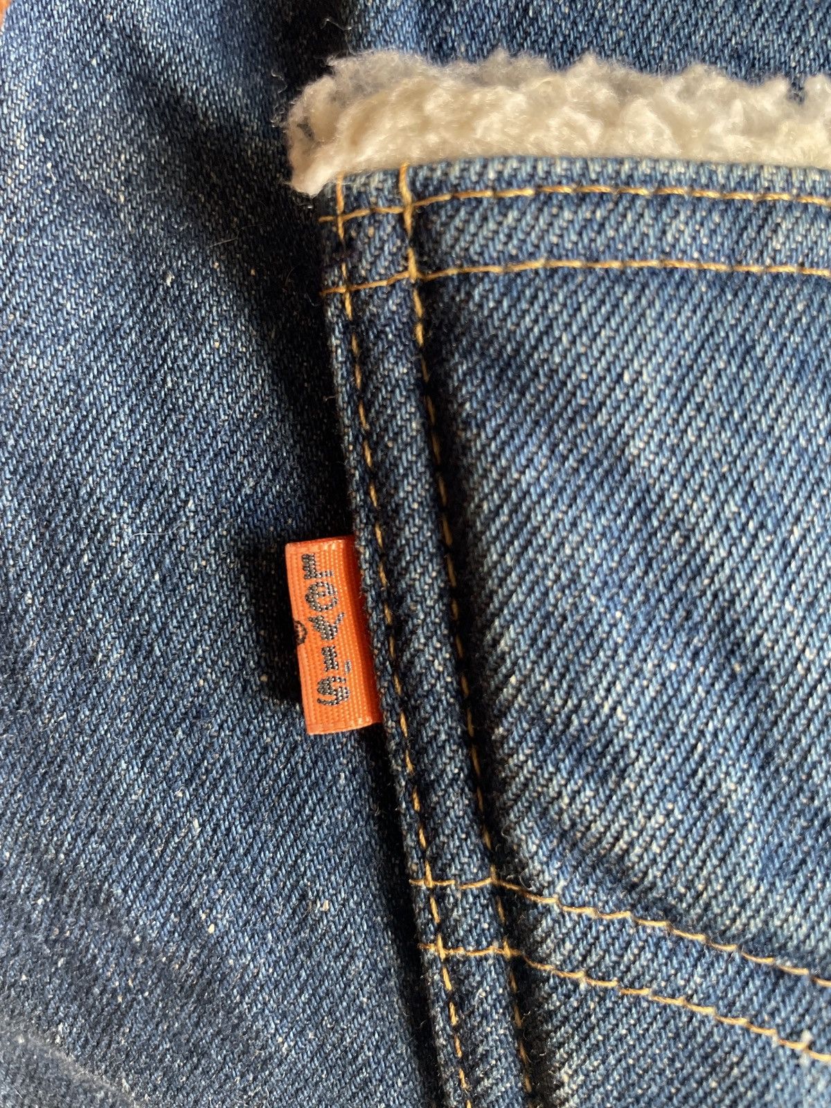 Levi's Vintage Clothing Levis Orange Tab Denim Vest Size US L / EU 52-54 / 3 - 3 Thumbnail