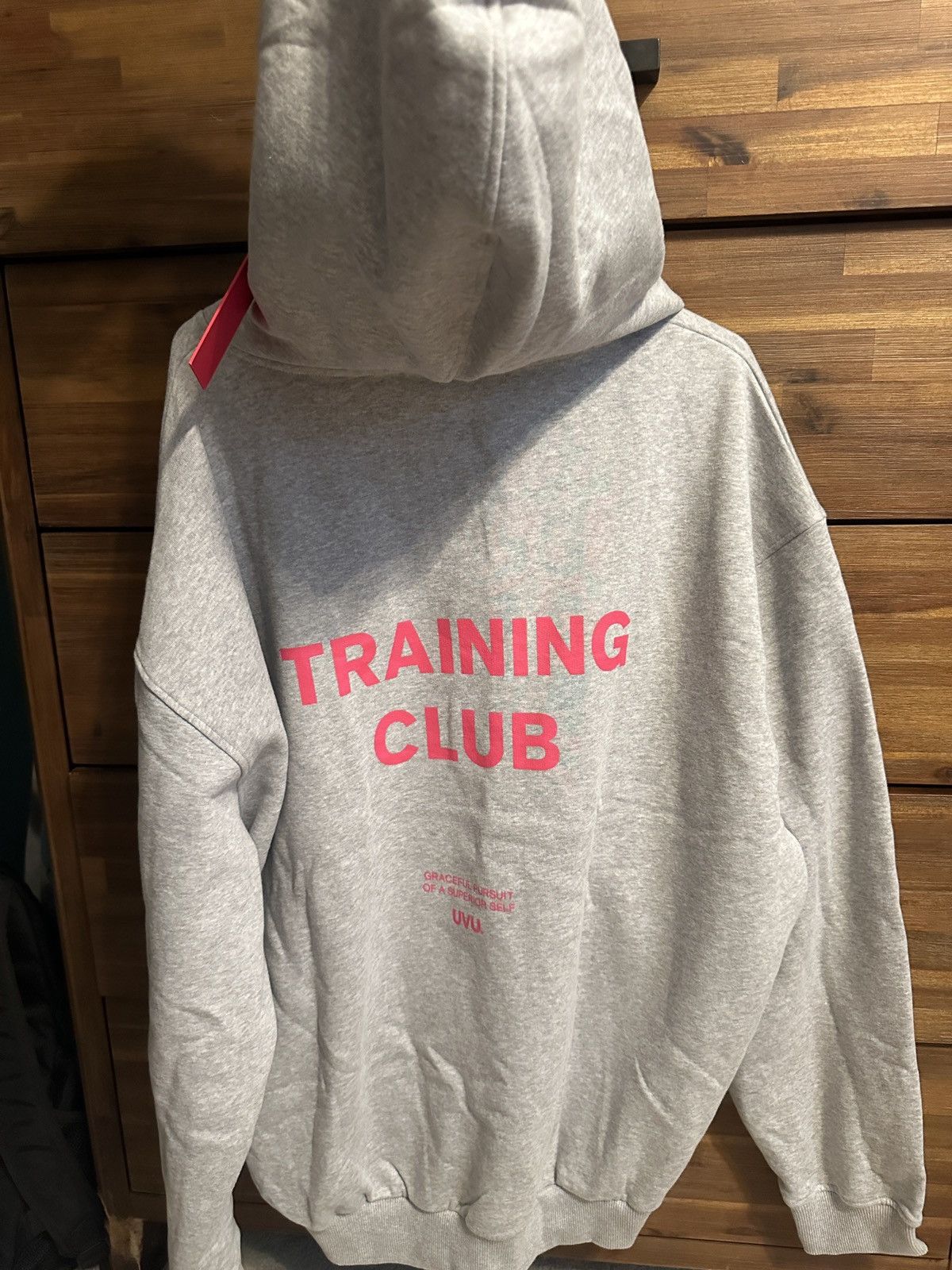トップス UVU TRAINING CLUB Hoodie UVU UVU Training Club Hoodie Grey/Pink Size XL (BRAND NEW) | Grailed