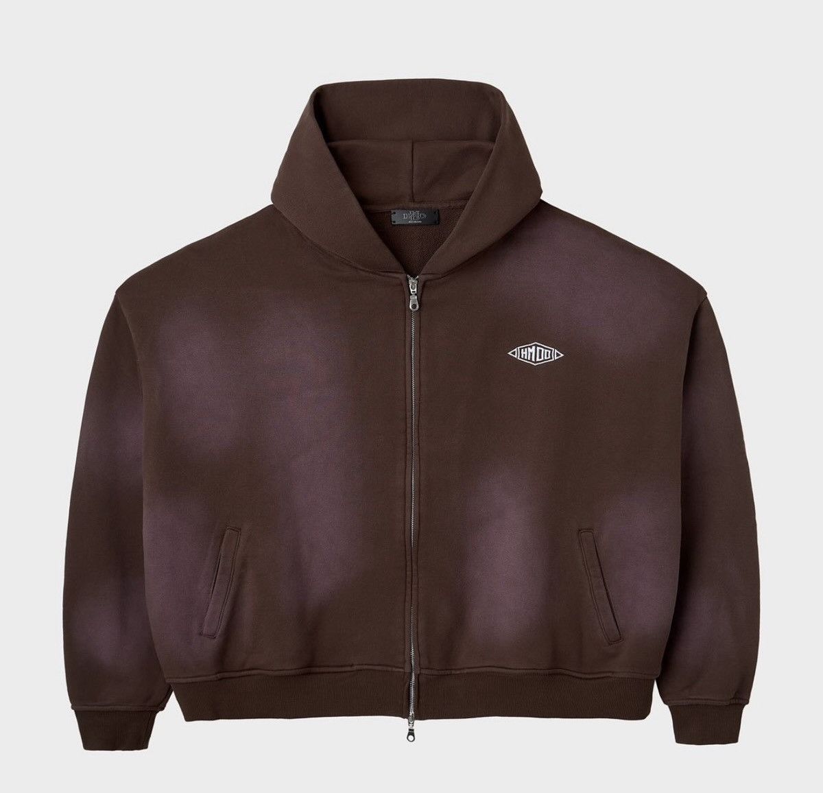 HMDD HMDD Chocolate French Terry Monster Zip Up Hoodie Sz Small Size US S / EU 44-46 / 1 - 9 Thumbnail