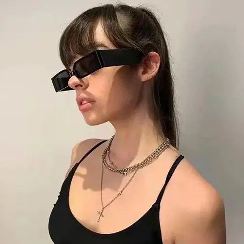 Designer Streetwear Punk Cat Eye Fashion Sunglasses y2k 90’s Size ONE SIZE - 2 Thumbnail