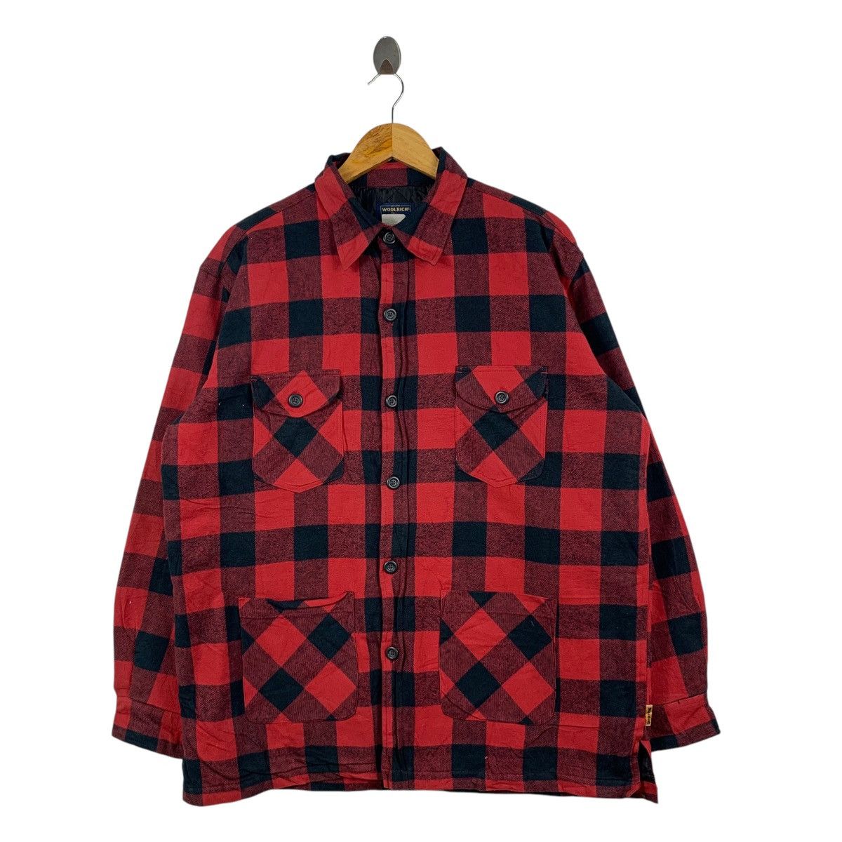 Woolrich Woolen Mills Vintage WOOLRICH Casualwear Checkered Tartan Design Jacket Size US L / EU 52-54 / 3 - 1 Thumbnail