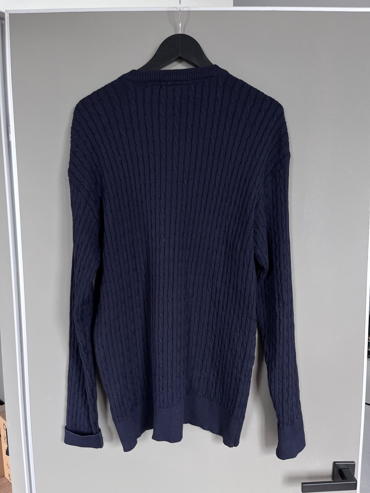 Paul & Shark Paul & Shark Heavy Knit V-neck Wool Navy Blue Sweater Size US XXL / EU 58 / 5 - 10 Thumbnail