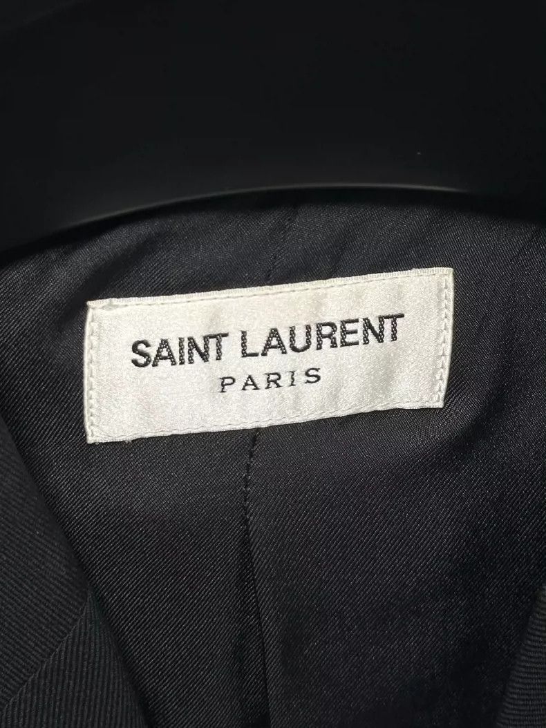 Saint Laurent Paris Saint Laurent Pure Black Court Blazer- Size US L / EU 52-54 / 3 - 3 Thumbnail