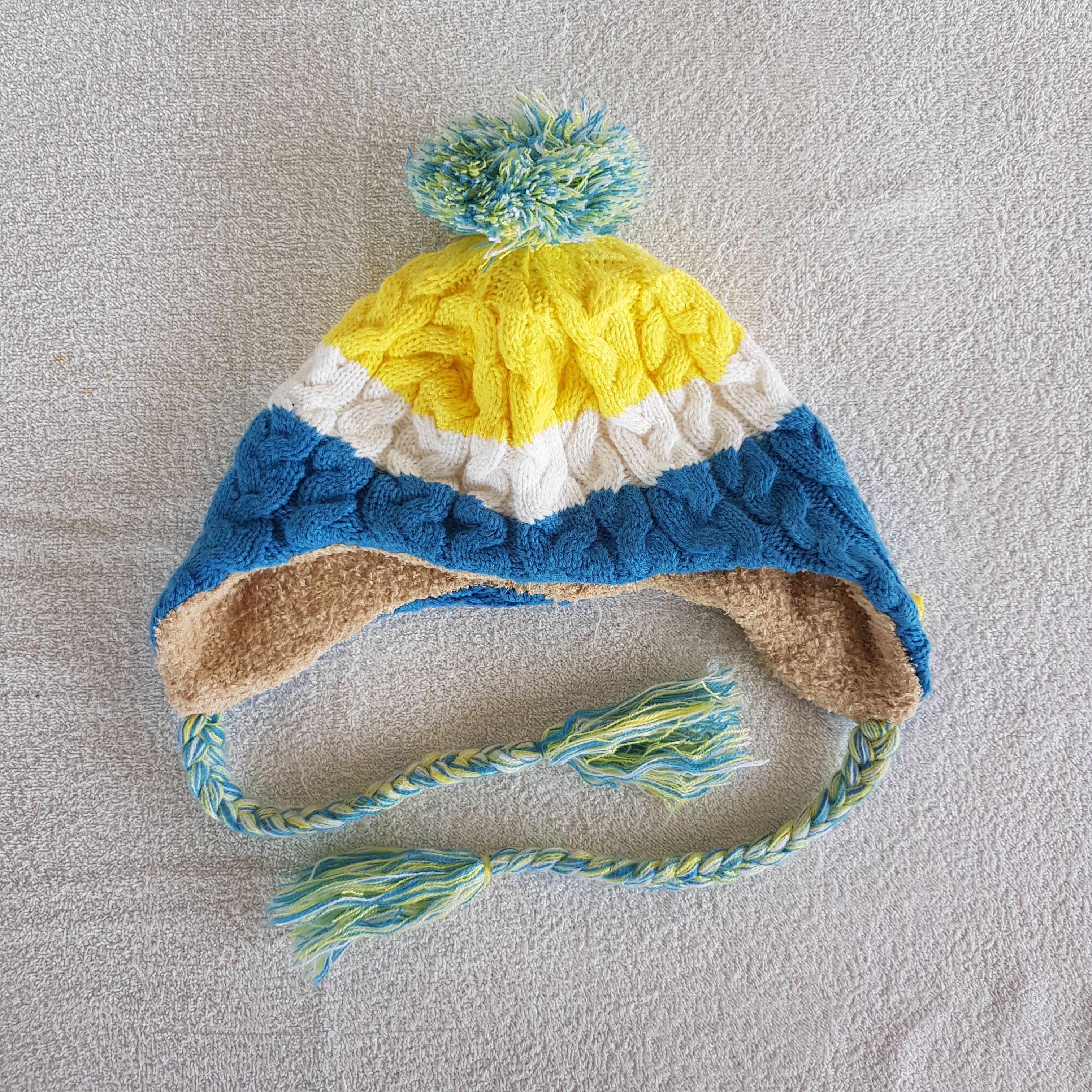 Other Vintage Japanese Earflap Beanie Fair Isle Knit Snow Caps Hat Size ONE SIZE - 6 Thumbnail
