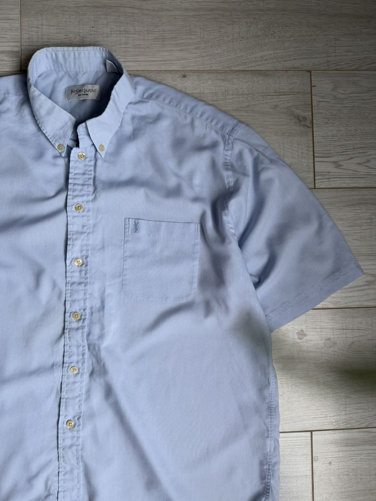Vintage × Yves Saint Laurent Vintage YSL Yves Saint Laurent shirt Size US L / EU 52-54 / 3 - 1 Thumbnail