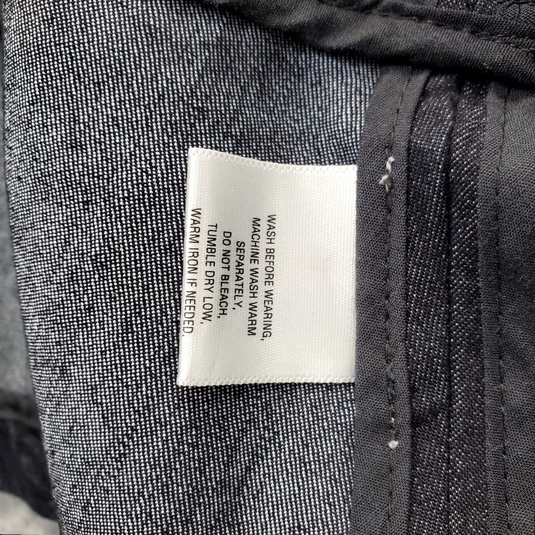 Denime Apostrophe Paris Denim Jacket Women’s 14 Black Cotton Stretch Pocket Zipper EUC Jacket Size XL / US 12-14 / IT 48-50 - 7 Thumbnail