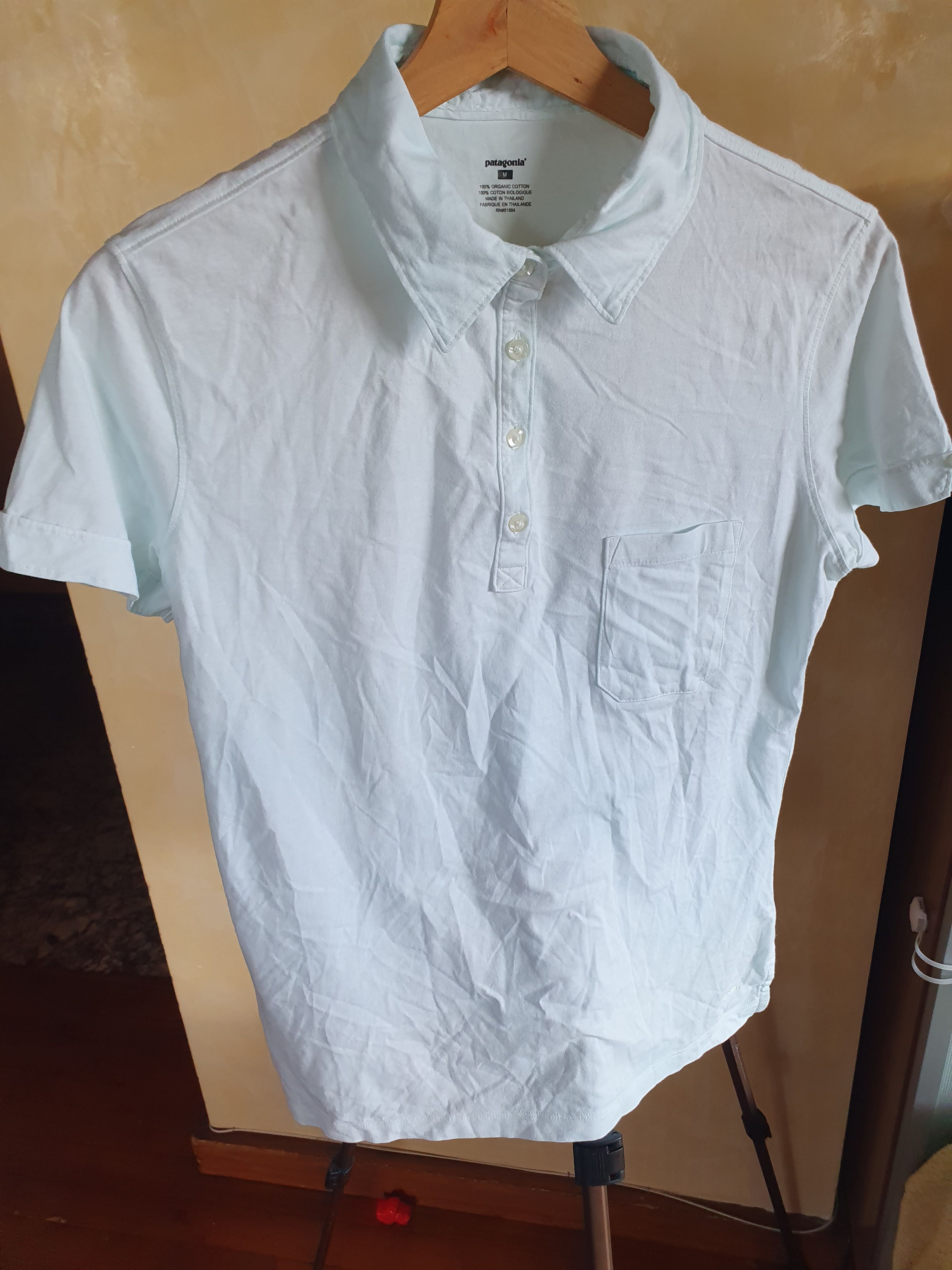 Patagonia Patagonia Women's 100% Organic Cotton Polo T-shirt sz M Size M / US 6-8 / IT 42-44 - 3 Thumbnail