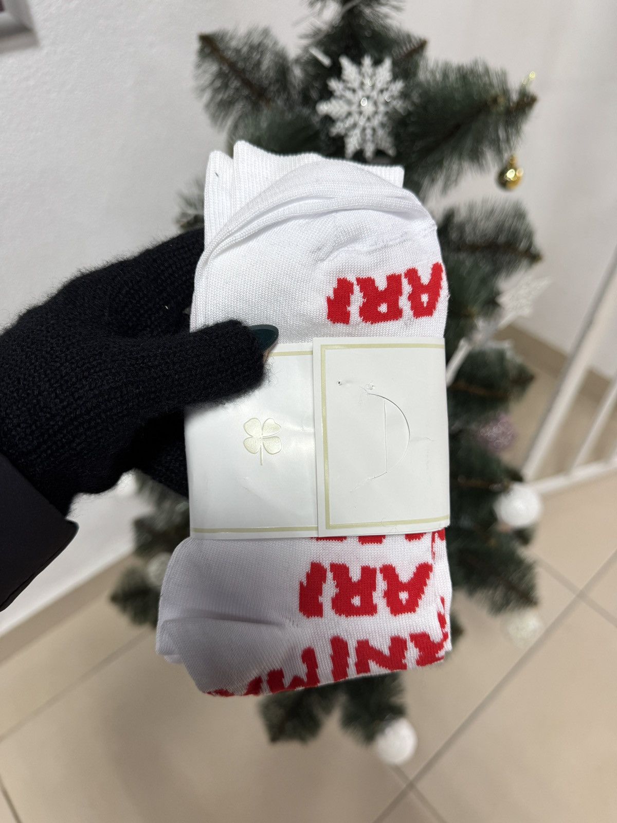 Marni Marni White Logo Jacquard Socks Size 12 Size ONE SIZE - 5 Thumbnail