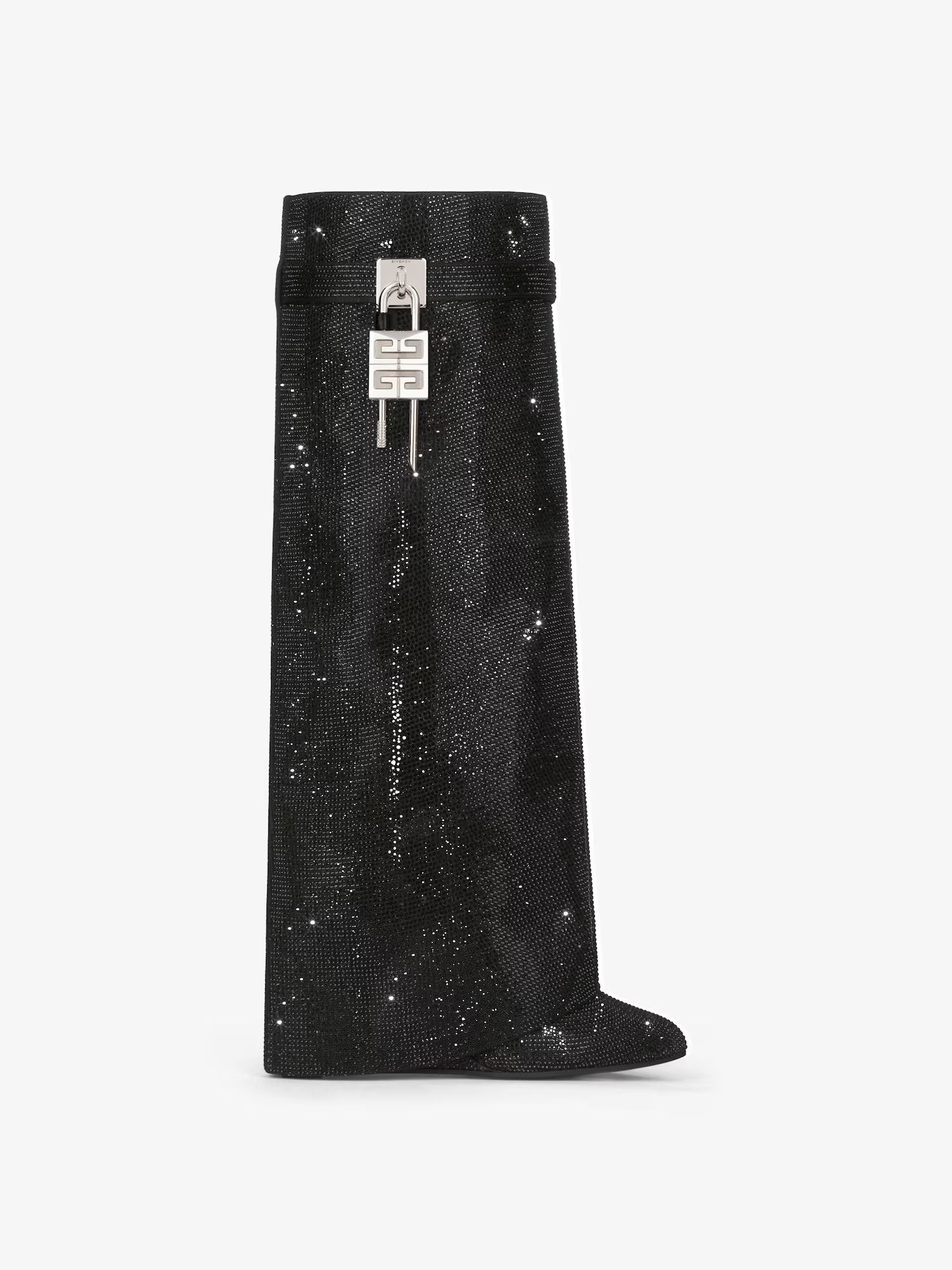 Givenchy o1srvl11e0525 Shark Lock Wide Fit Pant Boots 90mm in Black Size US 8 / IT 38 - 1 Thumbnail