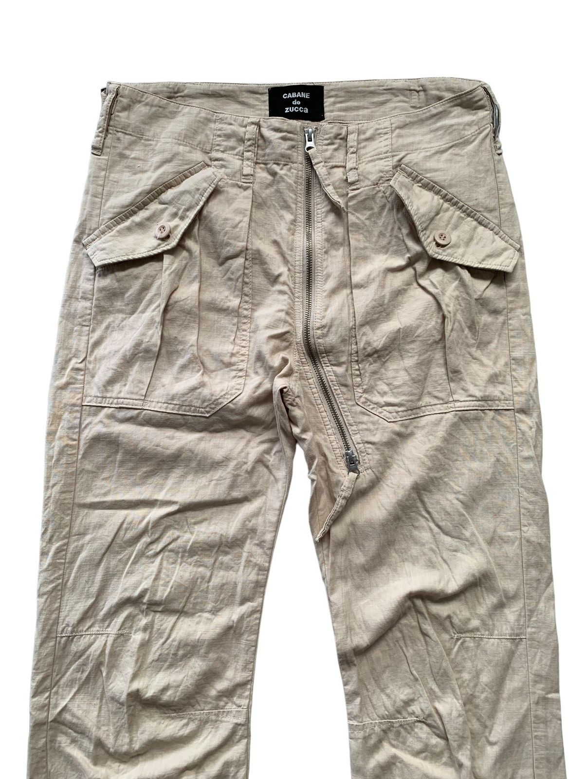 Le Grande Bleu (L.G.B.) Zucca Issey Miyake Asymmetrical Zipper Pants Size US 31 - 2 Thumbnail