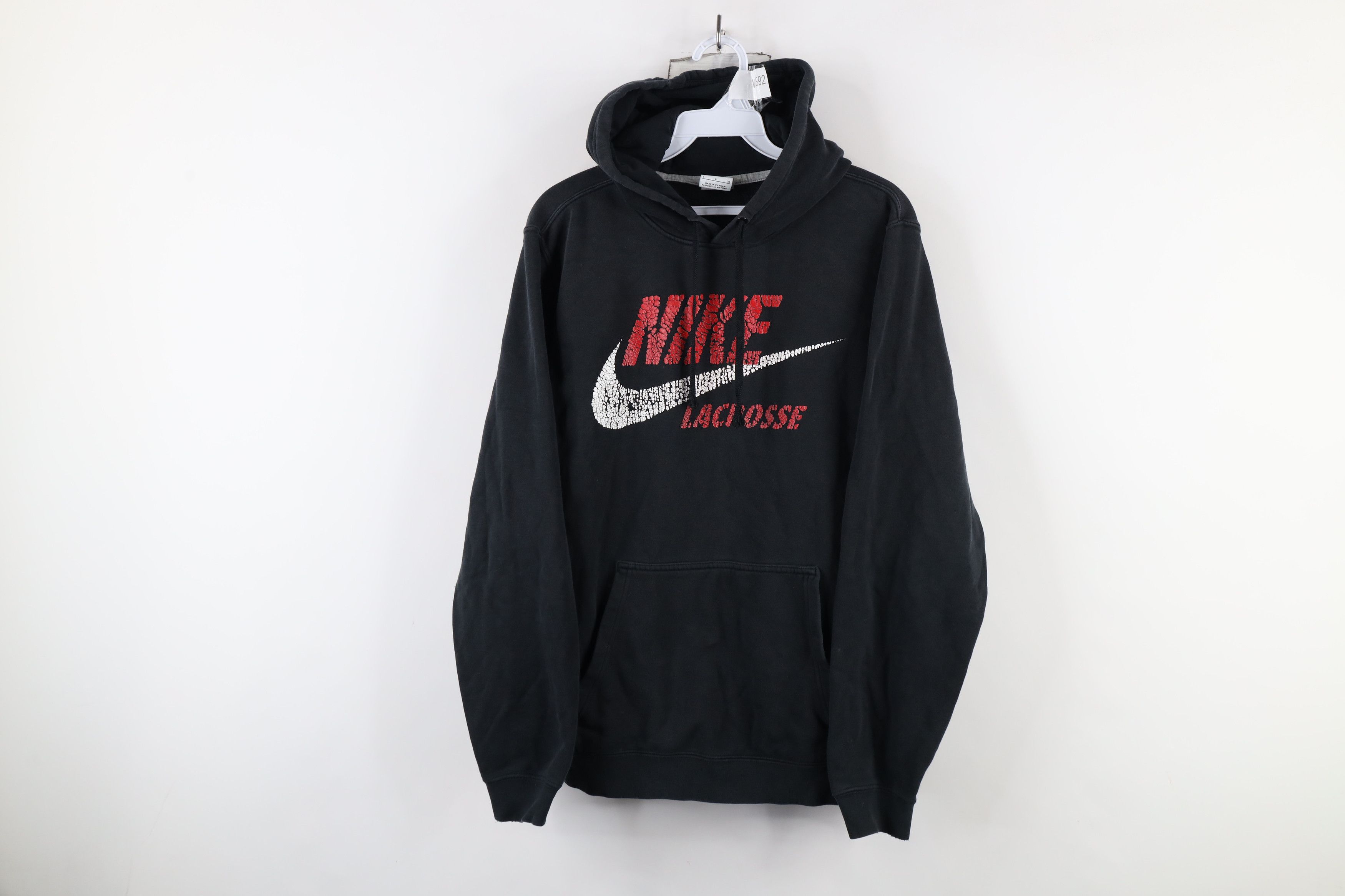 Nike × Vintage Vintage Nike Lacrosse Spell Out Big Logo Hoodie Sweatshirt Size US S / EU 44-46 / 1 - 1 Thumbnail