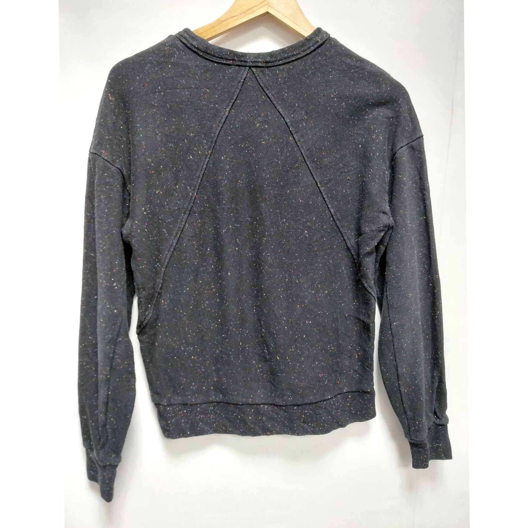 Rag & Bone rag & bone Organic Cotton Sweatshirt Black Speckled Knit Size XXS Size XXS / US 00 / IT 34 - 2 Thumbnail