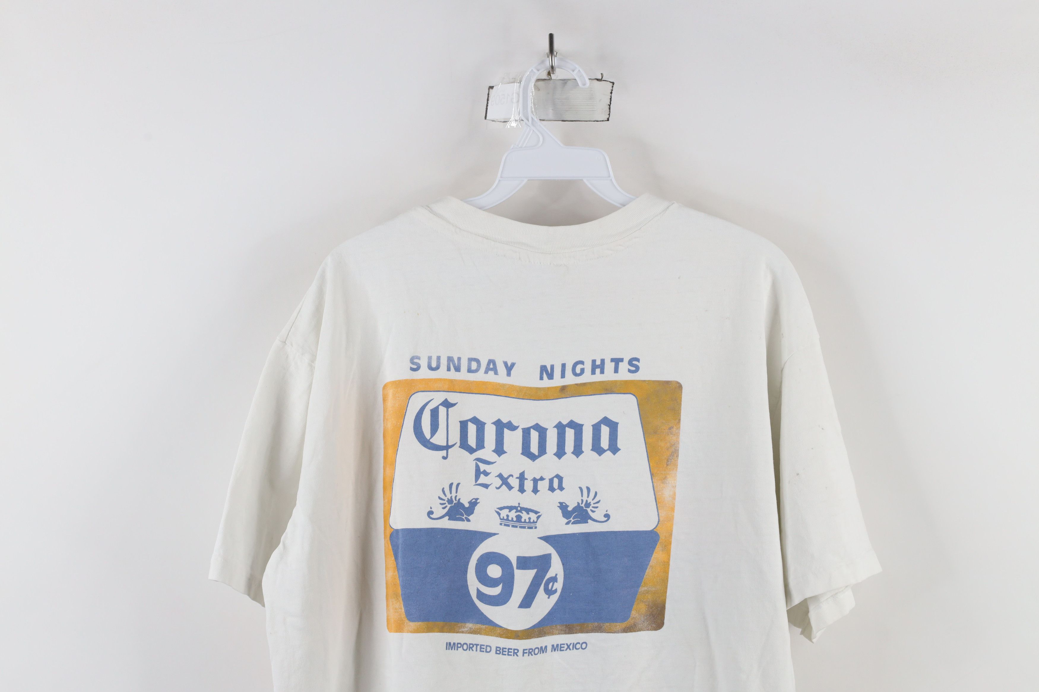 Vintage Vintage 80s Onion Mexican Grill Corona Beach Cult T-Shirt Size US XL / EU 56 / 4 - 16 Thumbnail