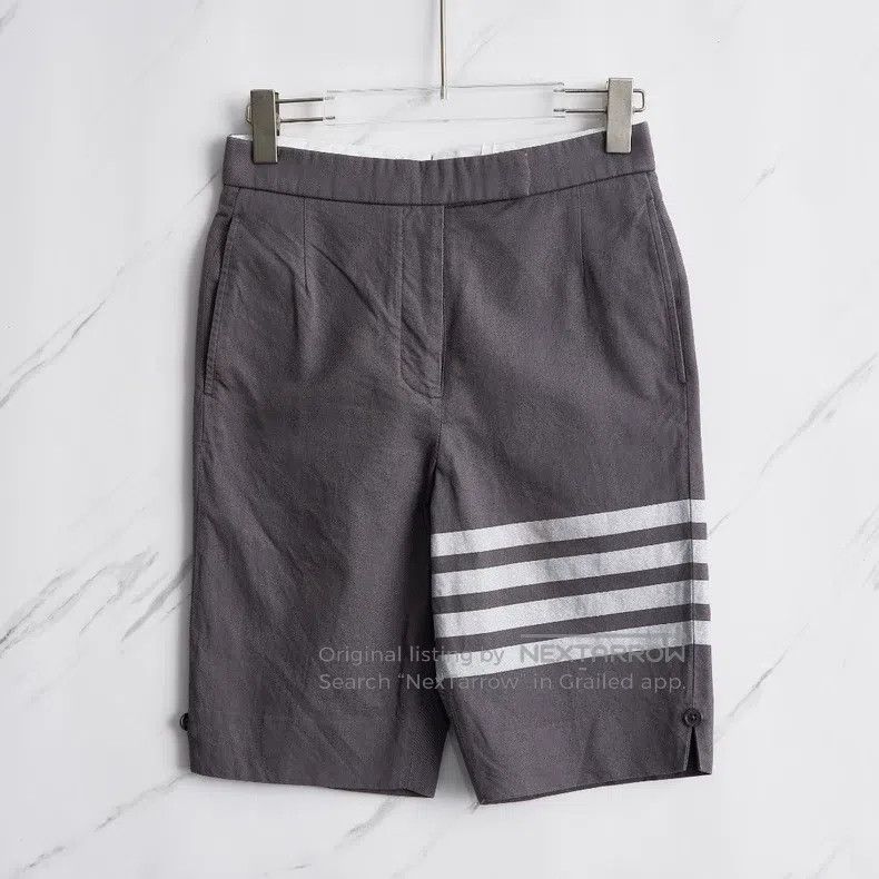 Thom Browne Thom Browne Grey Shell Buttoned Dress Shorts Size 25" / US 0 / IT 36 - 1 Thumbnail
