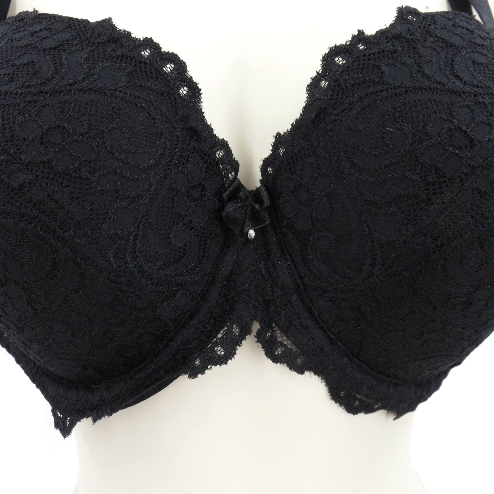 Vintage Smart & Sexy Bra 40C Push Up Underwire Padded Black Size ONE SIZE - 3 Thumbnail