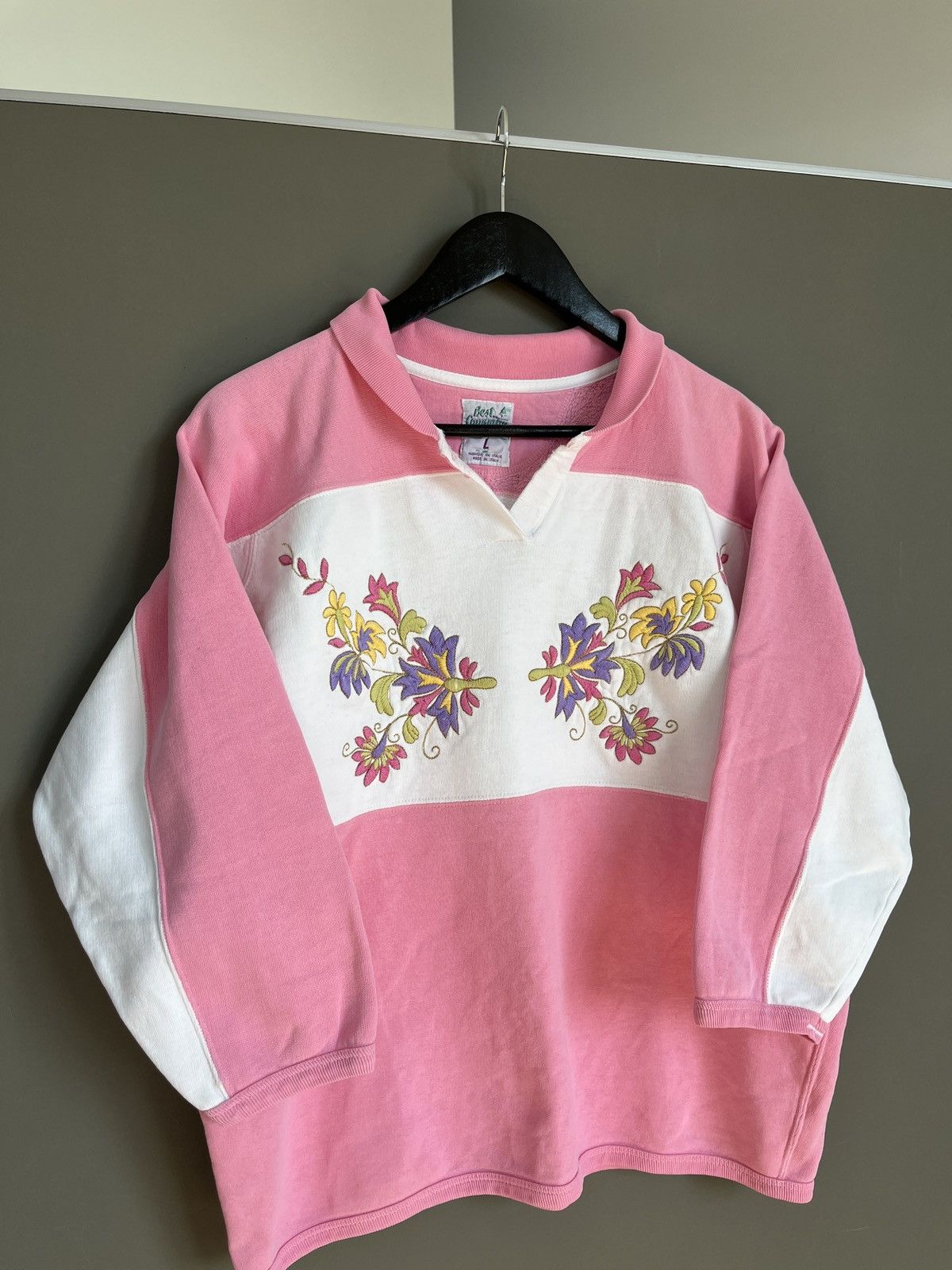 Best Made Co. BEST COMPANY Vintage 3/4 Flowers Sweatshirt Size L / US 10 / IT 46 - 3 Thumbnail