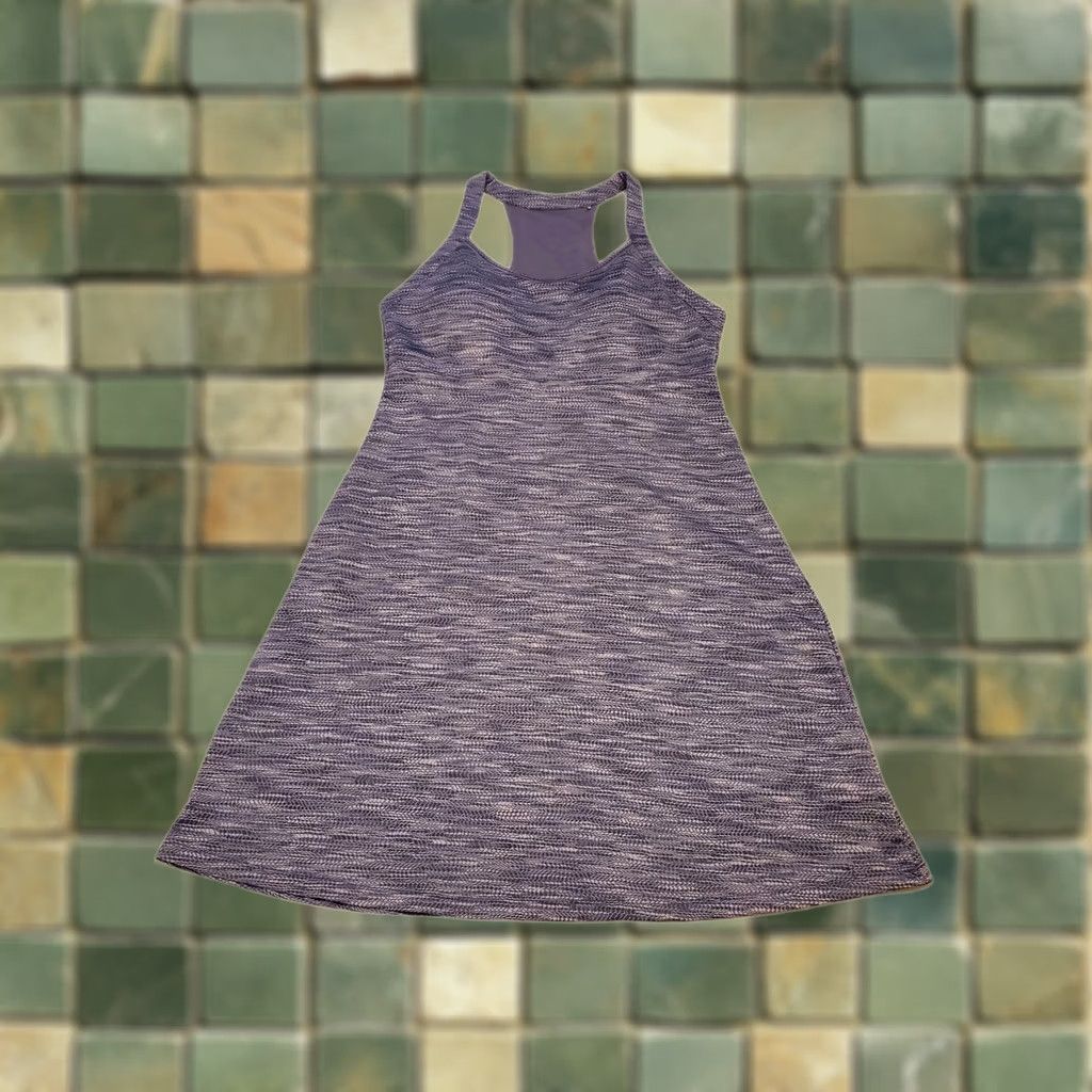 Vintage MONDETTA Womens Medium Blue Gray Sleeveless Active Wear Dress Built In Bra Golf Tennis Resort Pickle ball Size L / US 10 / IT 46 - 1 Thumbnail