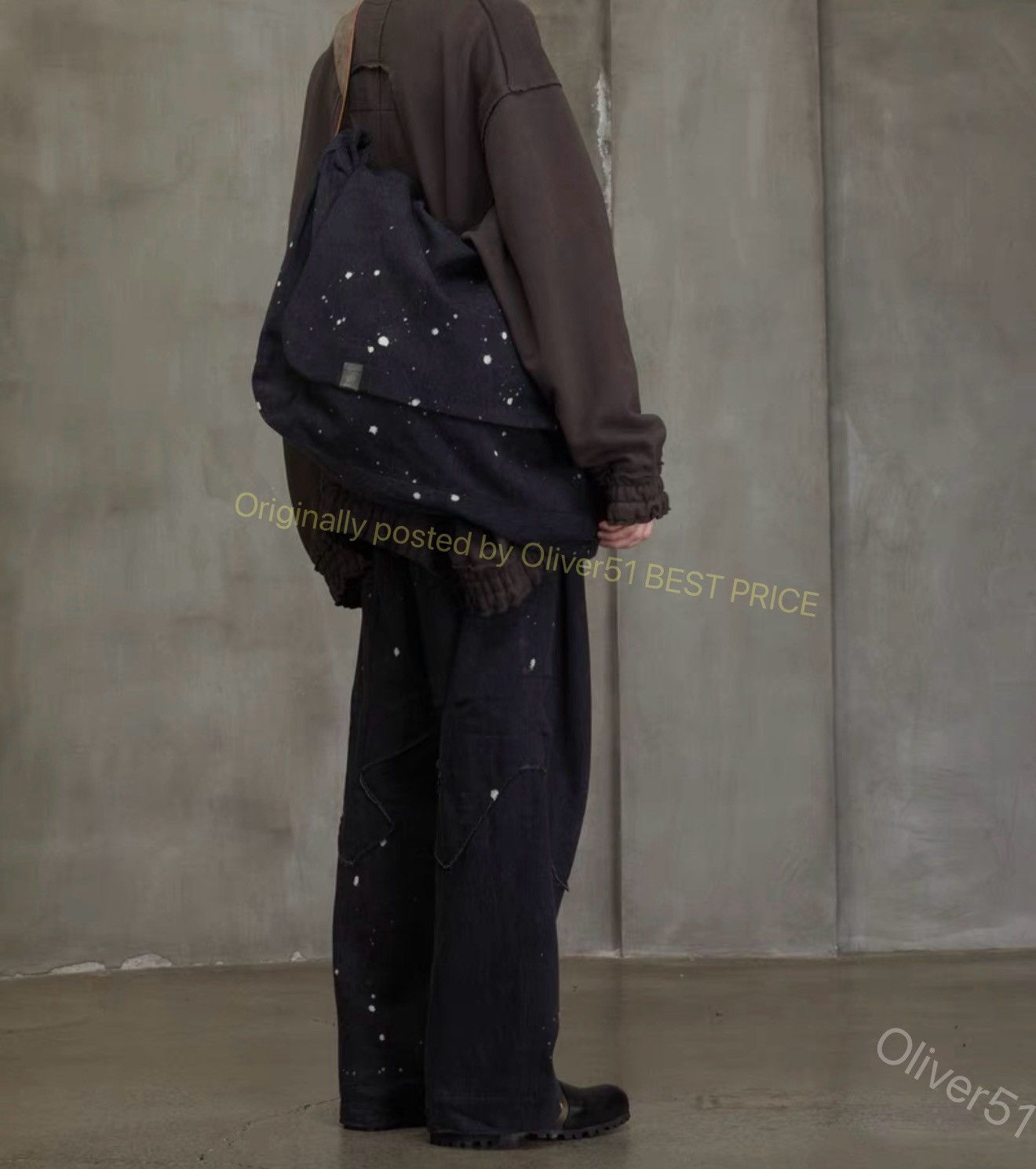 Ziggy Chen Ziggy Chen x Iolom 24AW ink‑splatter large bag YYYY17/2610 Size ONE SIZE - 4 Thumbnail