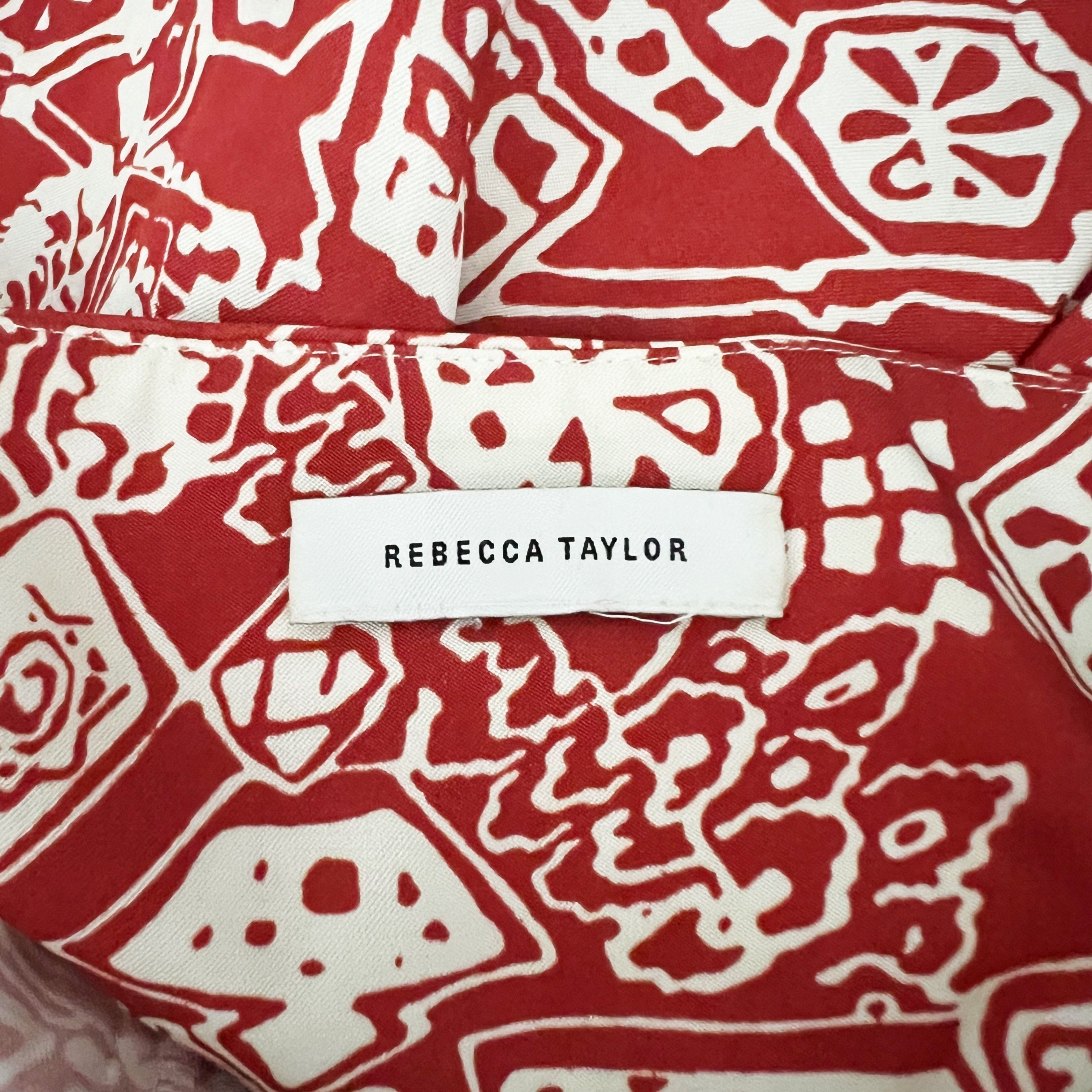 Rebecca Taylor Rebecca Taylor Labyrinth Print Pattern Red Size XS / US 0-2 / IT 36-38 - 2 Thumbnail