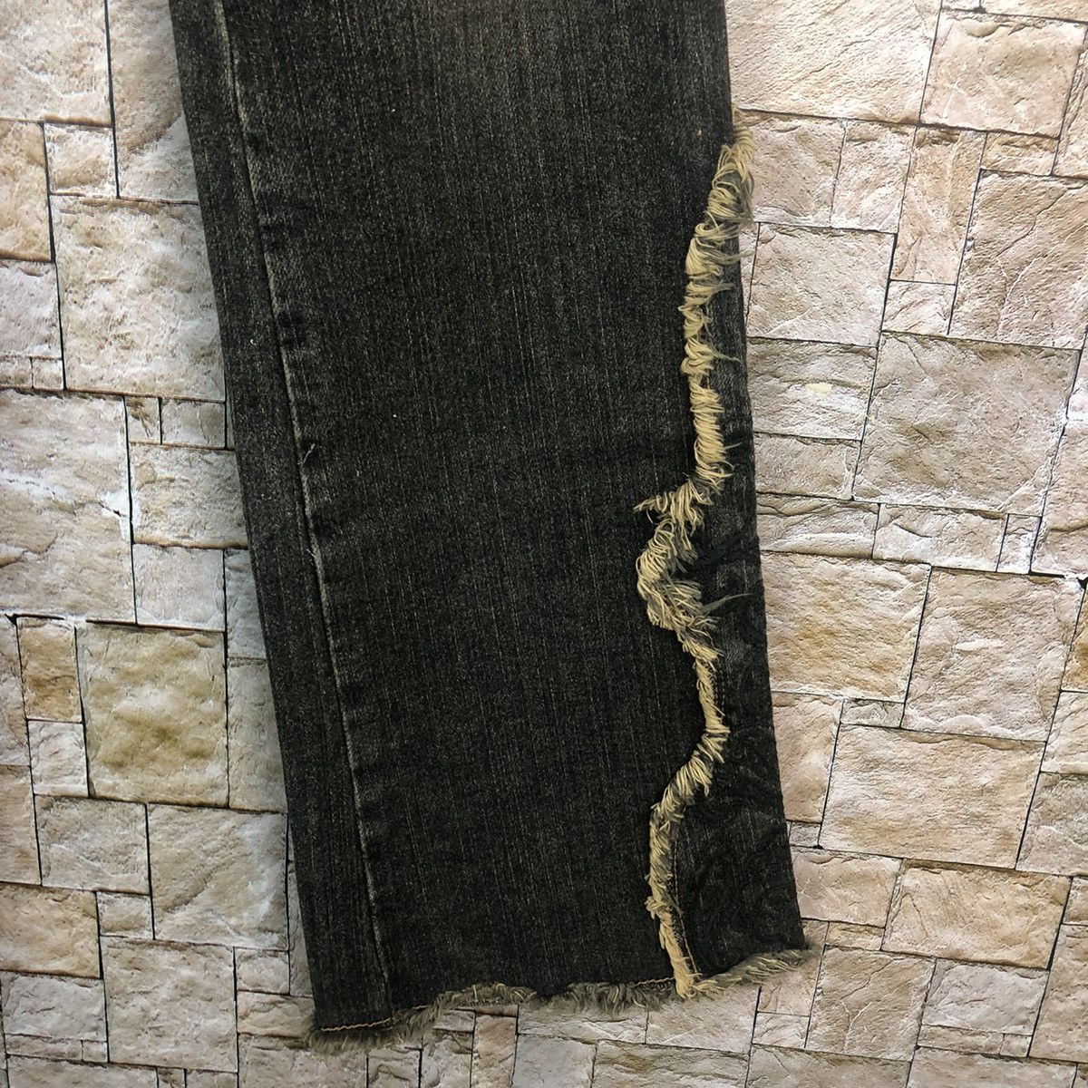 Japanese Brand VivaYou Black ripped distressed Denim Pants #A652 Size 28" / US 6 / IT 42 - 11 Thumbnail