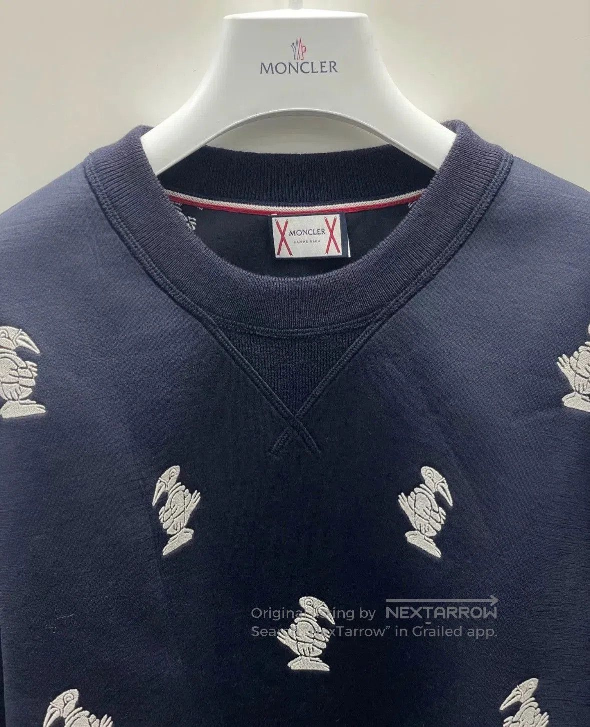 Moncler Moncler Men's Thick Embroidered Sweatshirt. Size US L / EU 52-54 / 3 - 3 Thumbnail