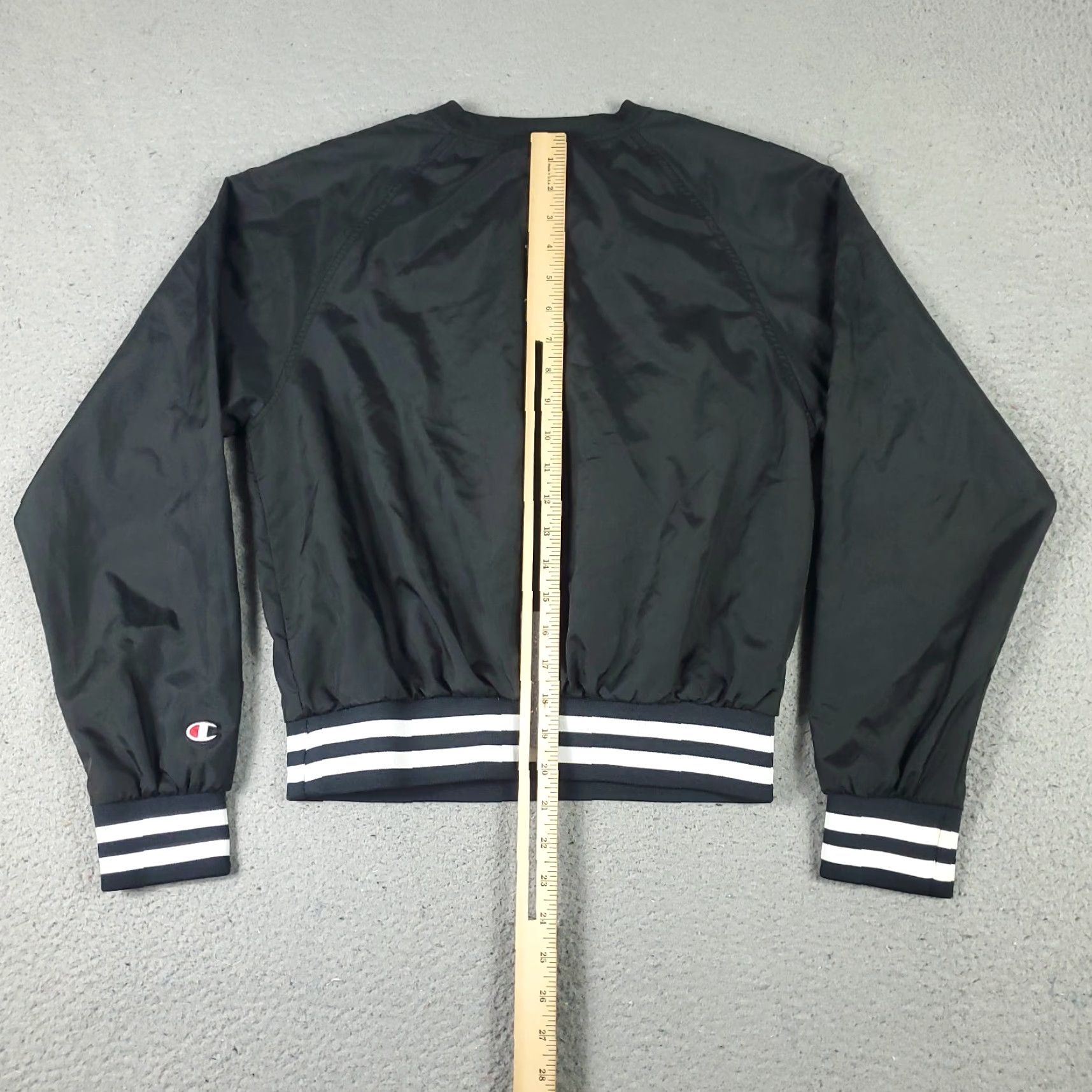 Champion Champion Jacket Womens XS Black Windbreaker Jacket Sport Logo All Seasons Fall Winter Spring Womens Size XS / US 0-2 / IT 36-38 - 6 Thumbnail