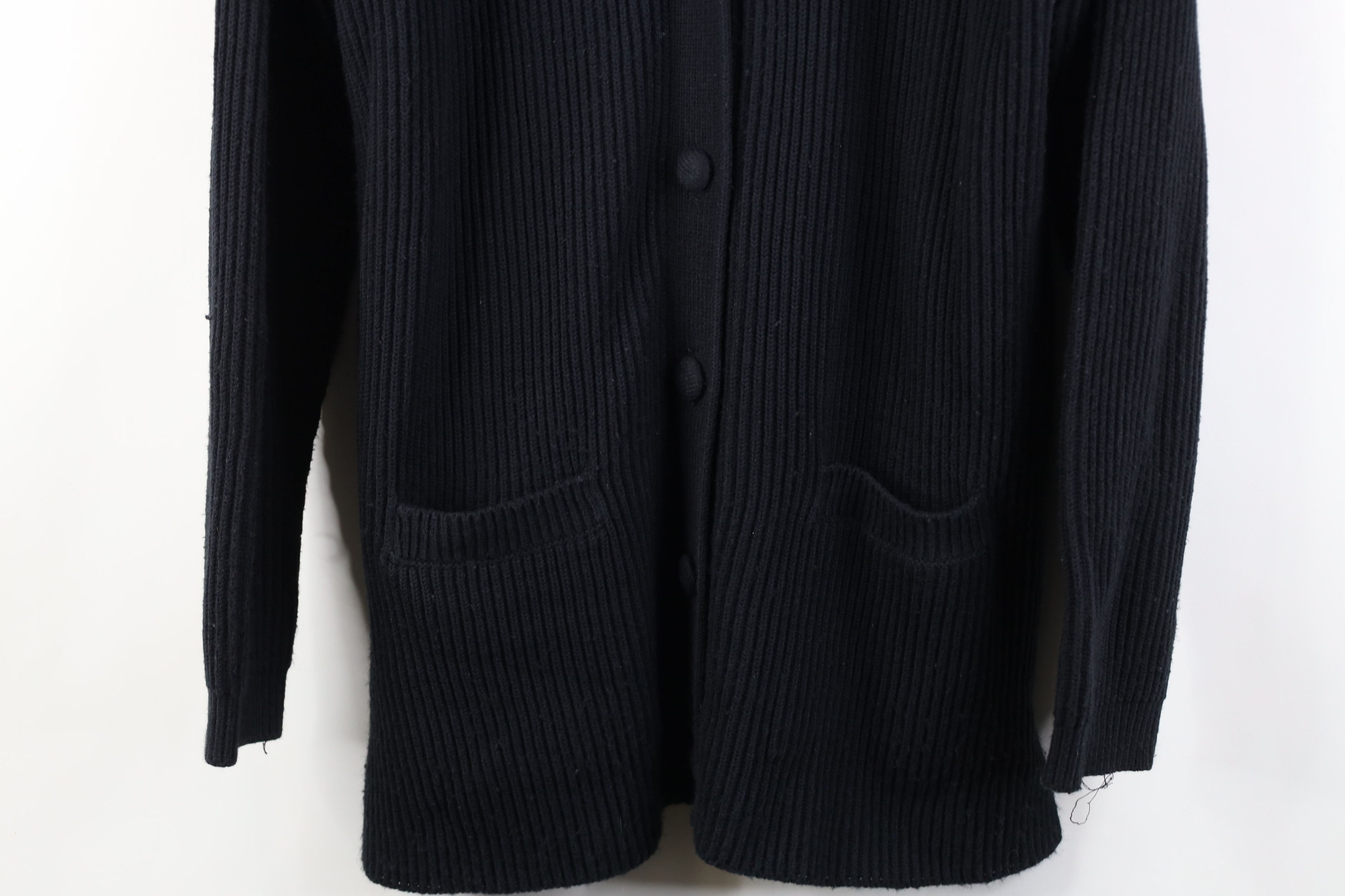 Vintage Vintage 90s Streetwear Chunky Ribbed Knit Cardigan Sweater Size S / US 4 / IT 40 - 3 Thumbnail