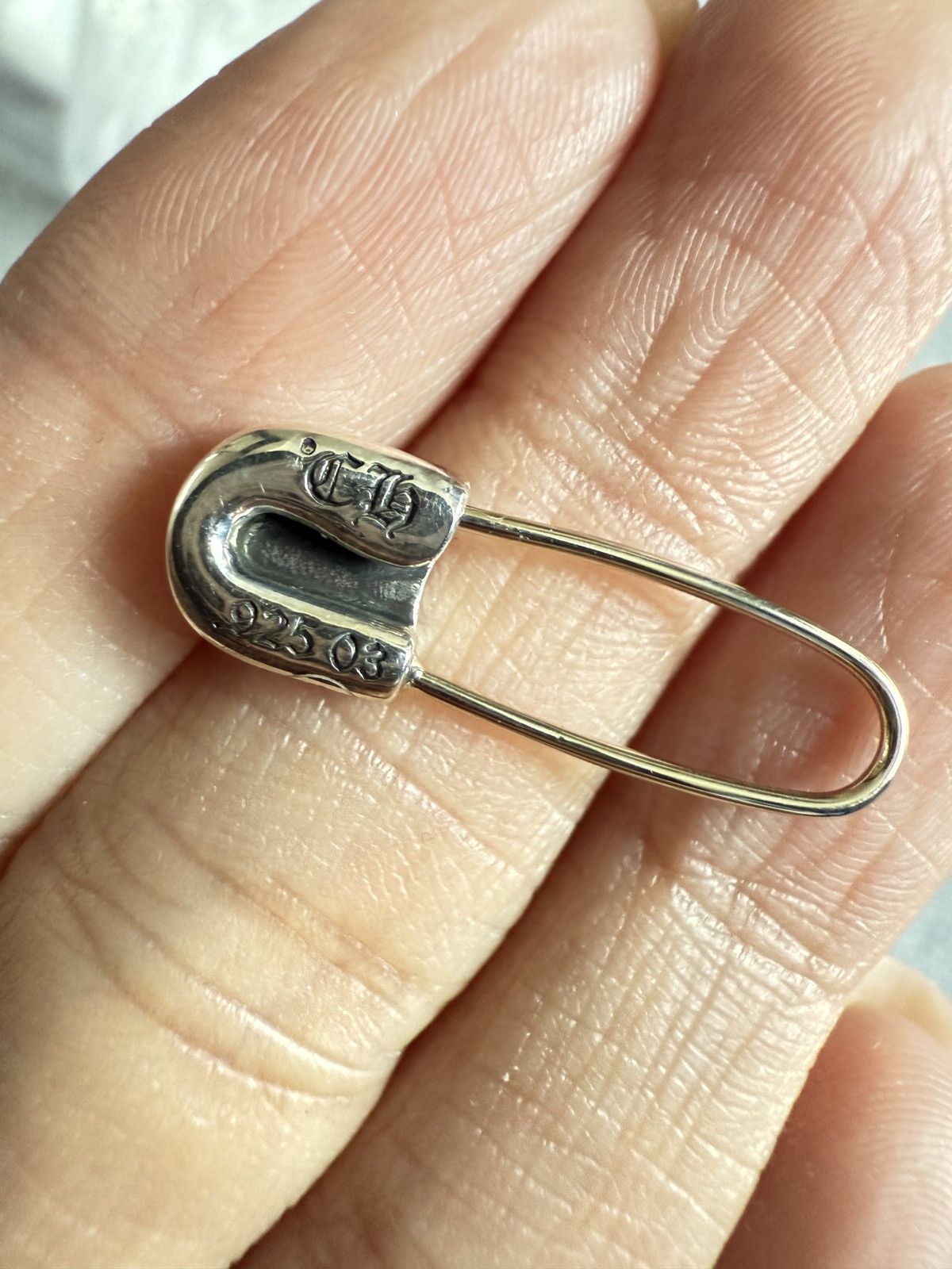 Chrome Hearts Chrome Hearts Safety Pin Sliver Earring Size ONE SIZE - 9 Thumbnail