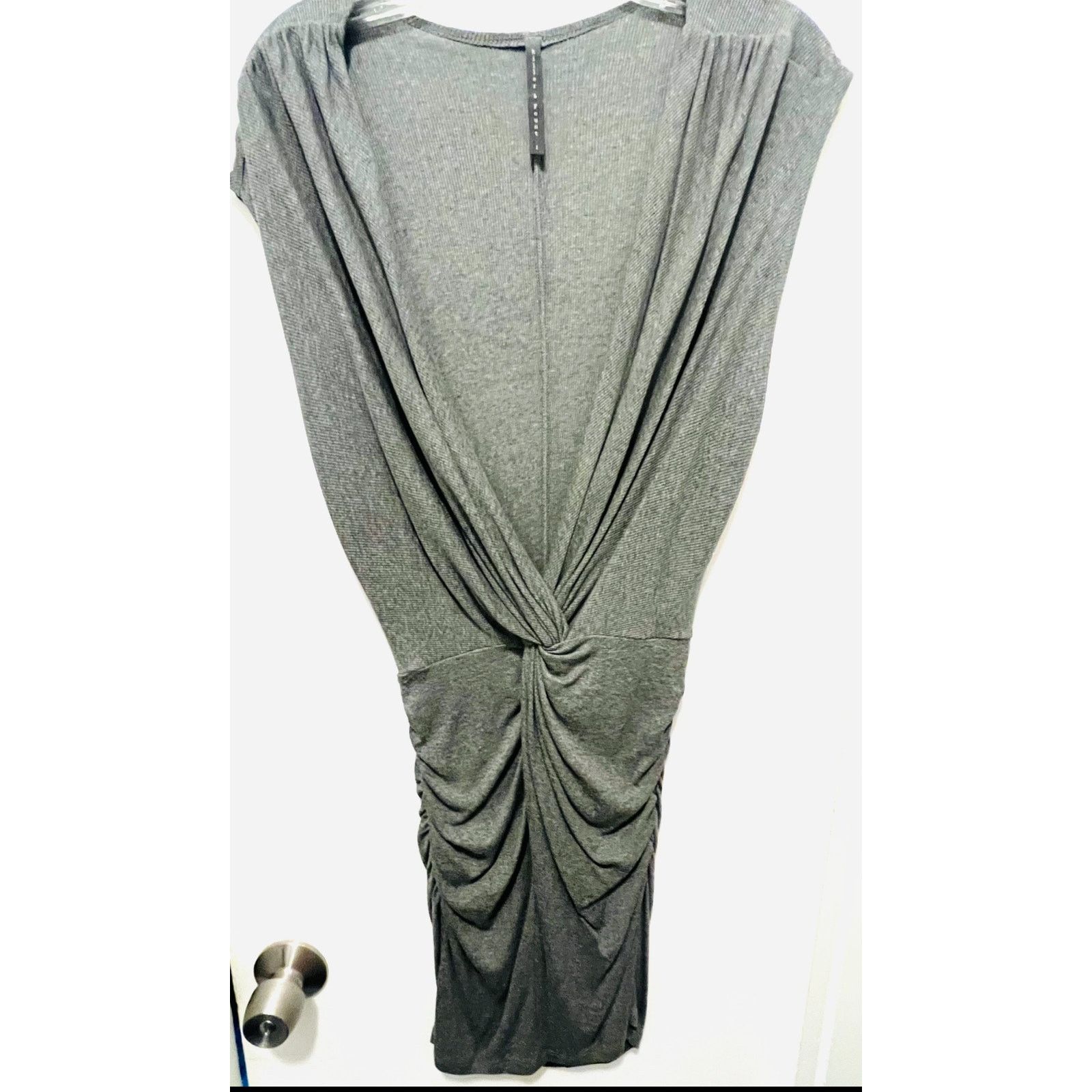 Anthropologie Riller & Fount Anthropologie twisted gray dress Sz 1 S Size S / US 4 / IT 40 - 3 Thumbnail