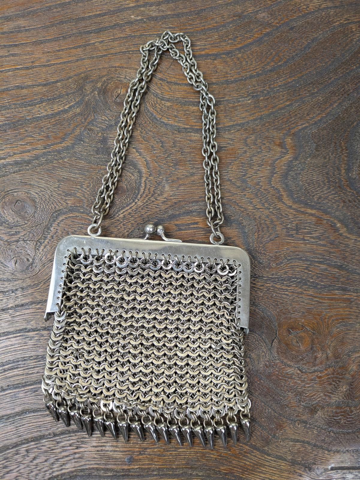 Other 1920's silver chainmail mesh bag Size ONE SIZE - 4 Thumbnail