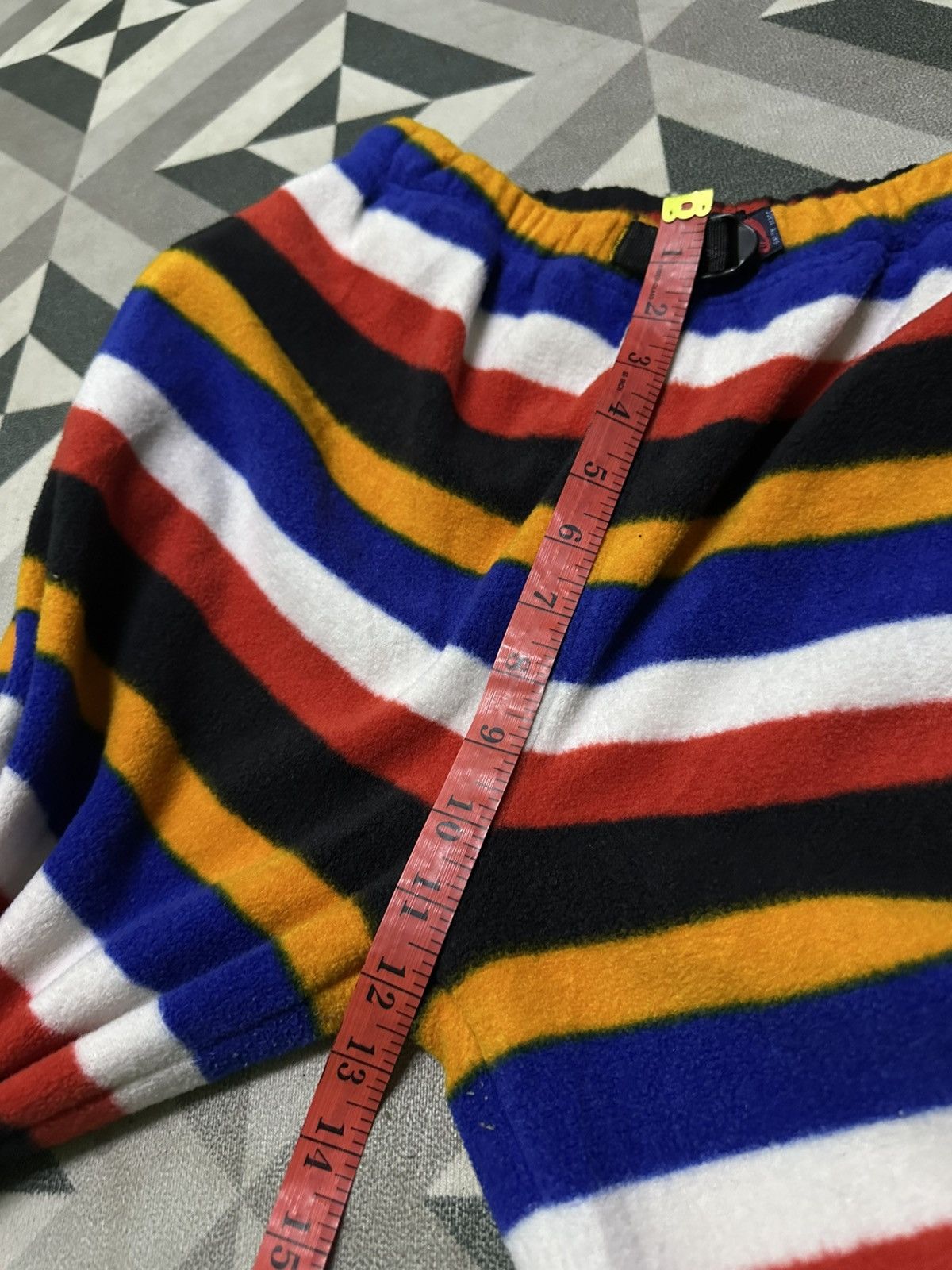Blue Blue Japan Gaijin made striped multicolor fleece pants Size US 30 / EU 46 - 14 Thumbnail
