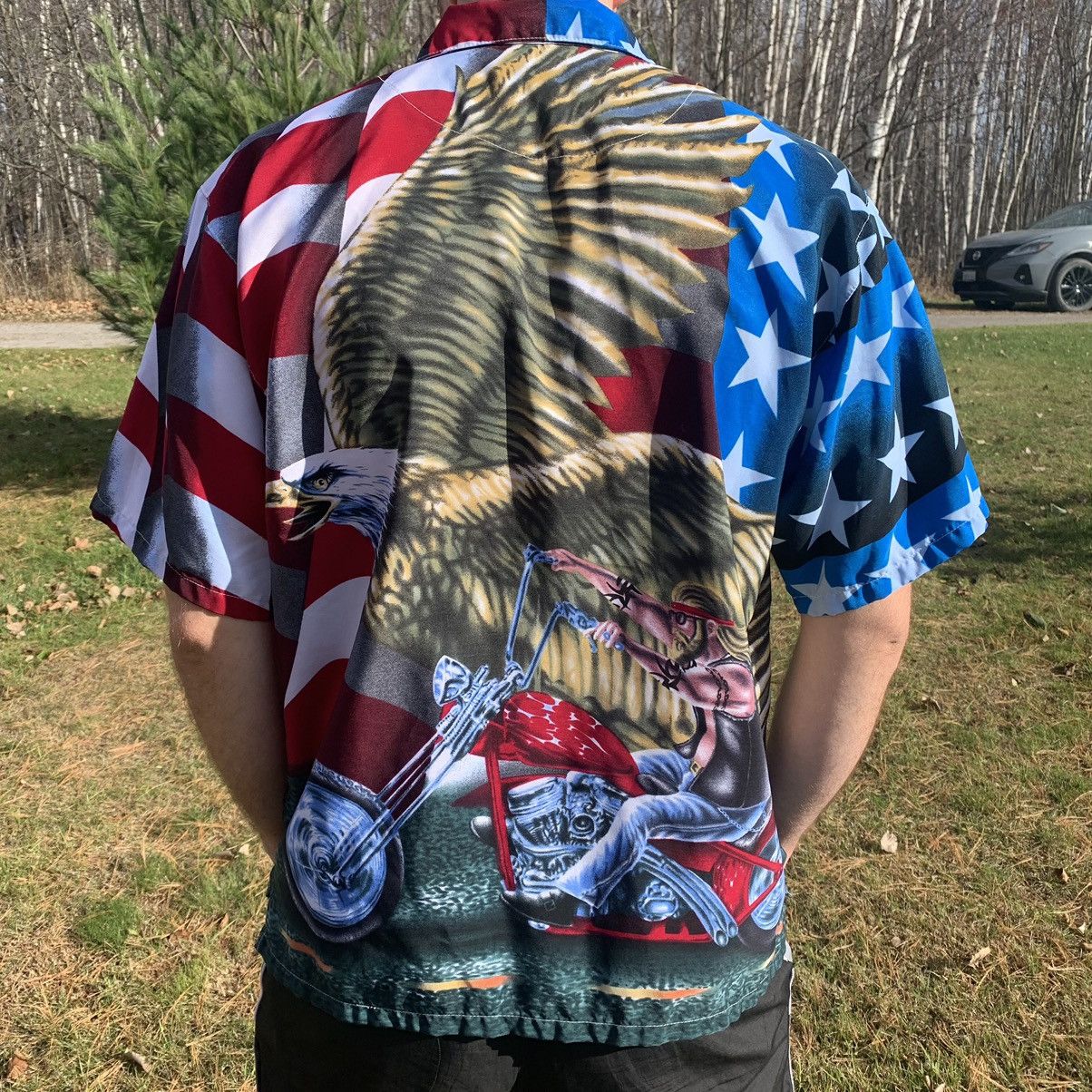 Steve And Barrys Vintage Steve and Barry’s Club Shirt America Chopper Size US L / EU 52-54 / 3 - 3 Thumbnail