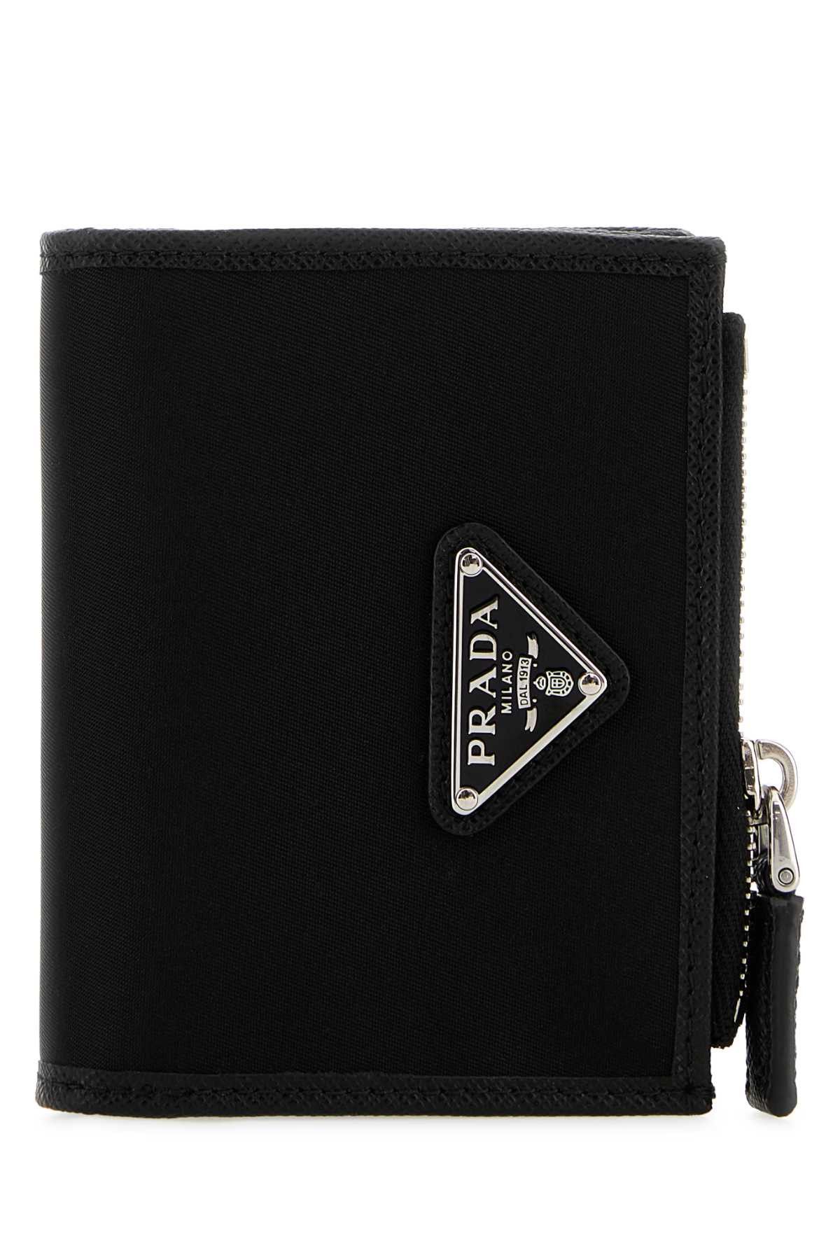 Prada Black Canvas Wallet Size ONE SIZE - 1 Thumbnail