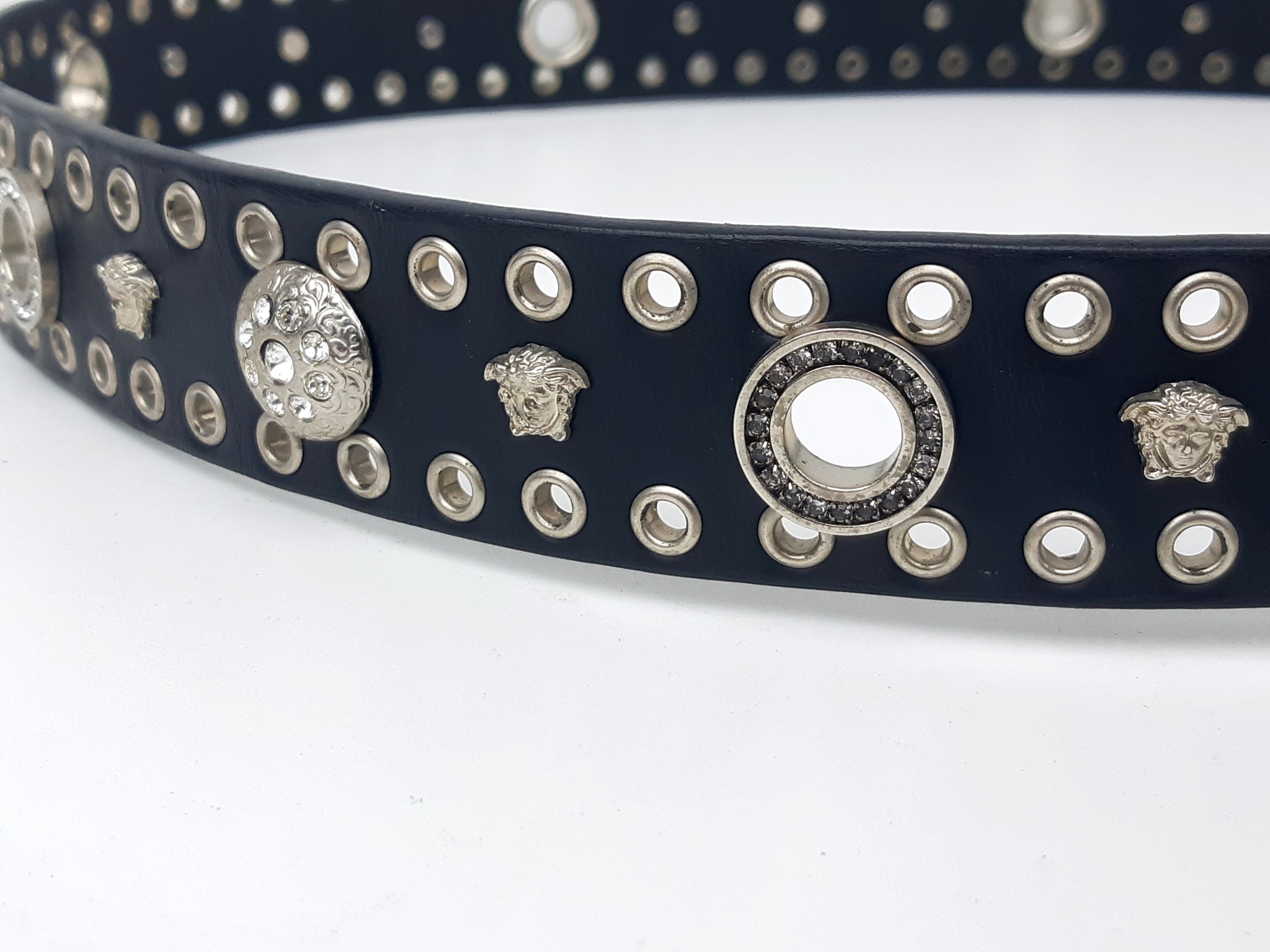 Versace Vintage VERSACE Italy 105/42 Men Belt Black Leather NEW Size 42 - 10 Thumbnail