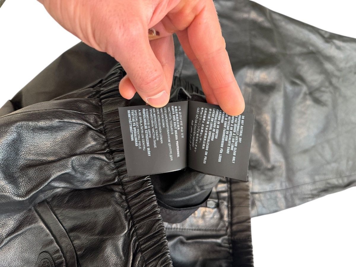 Prada $6000 2022 Triangle Patch Goat Leather Baggy Pants Size US 30 / EU 46 - 17 Thumbnail