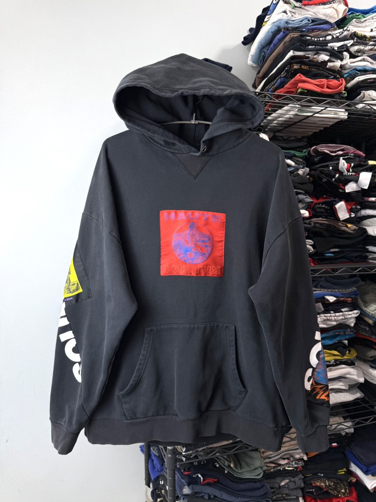 Diesel 💥 Rare! Patchwork Diesel Archive Hoodie Avant Garde Hype Size US M / EU 48-50 / 2 - 2 Thumbnail