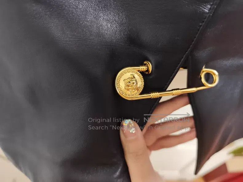 Versace Versace Pin leather skirt Size S / US 4 / IT 40 - 3 Thumbnail