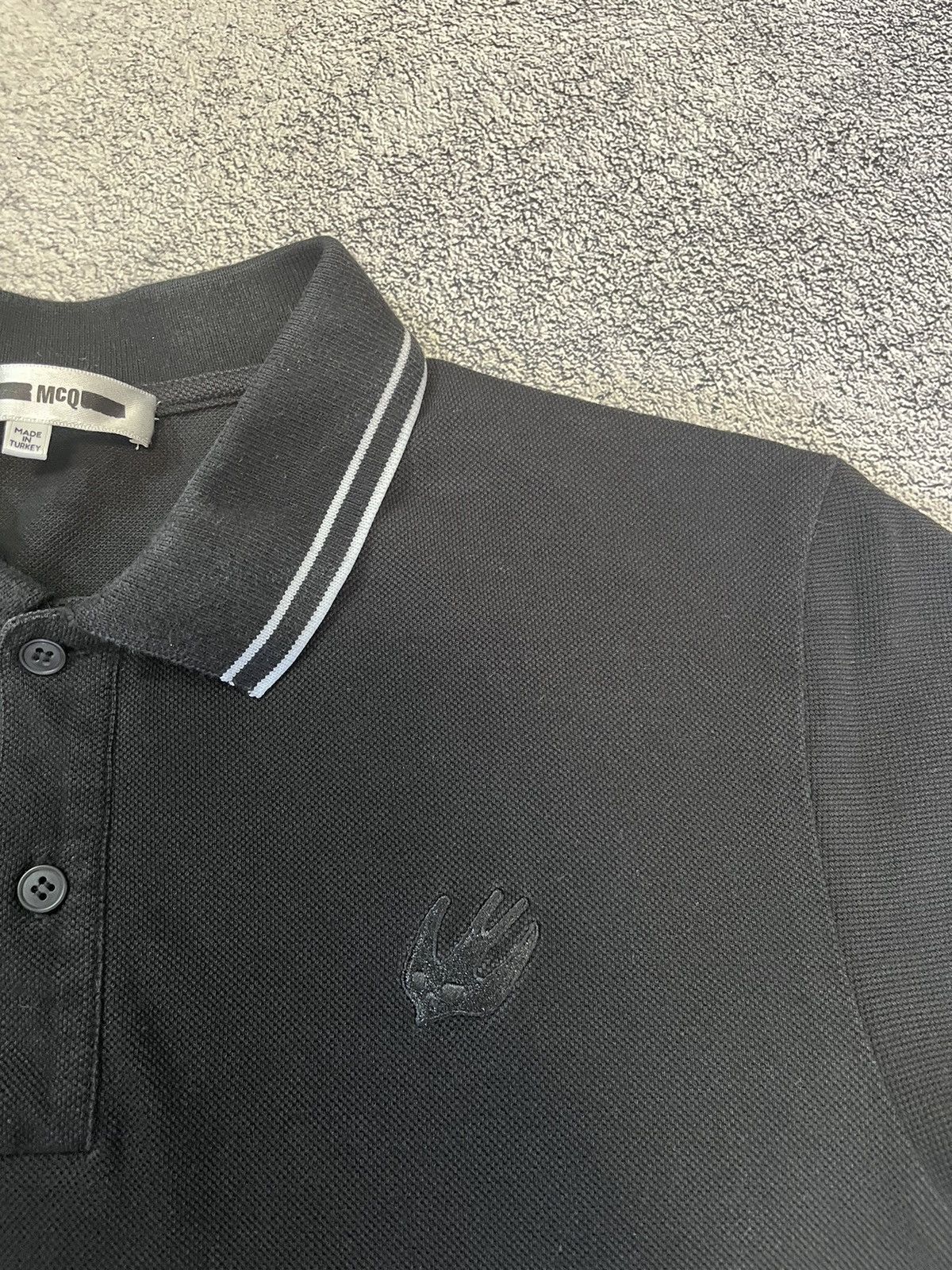 Alexander McQueen McQ Alexander McQueen Black Polo Shirt Men’s S Logo Cotton Size US S / EU 44-46 / 1 - 6 Thumbnail