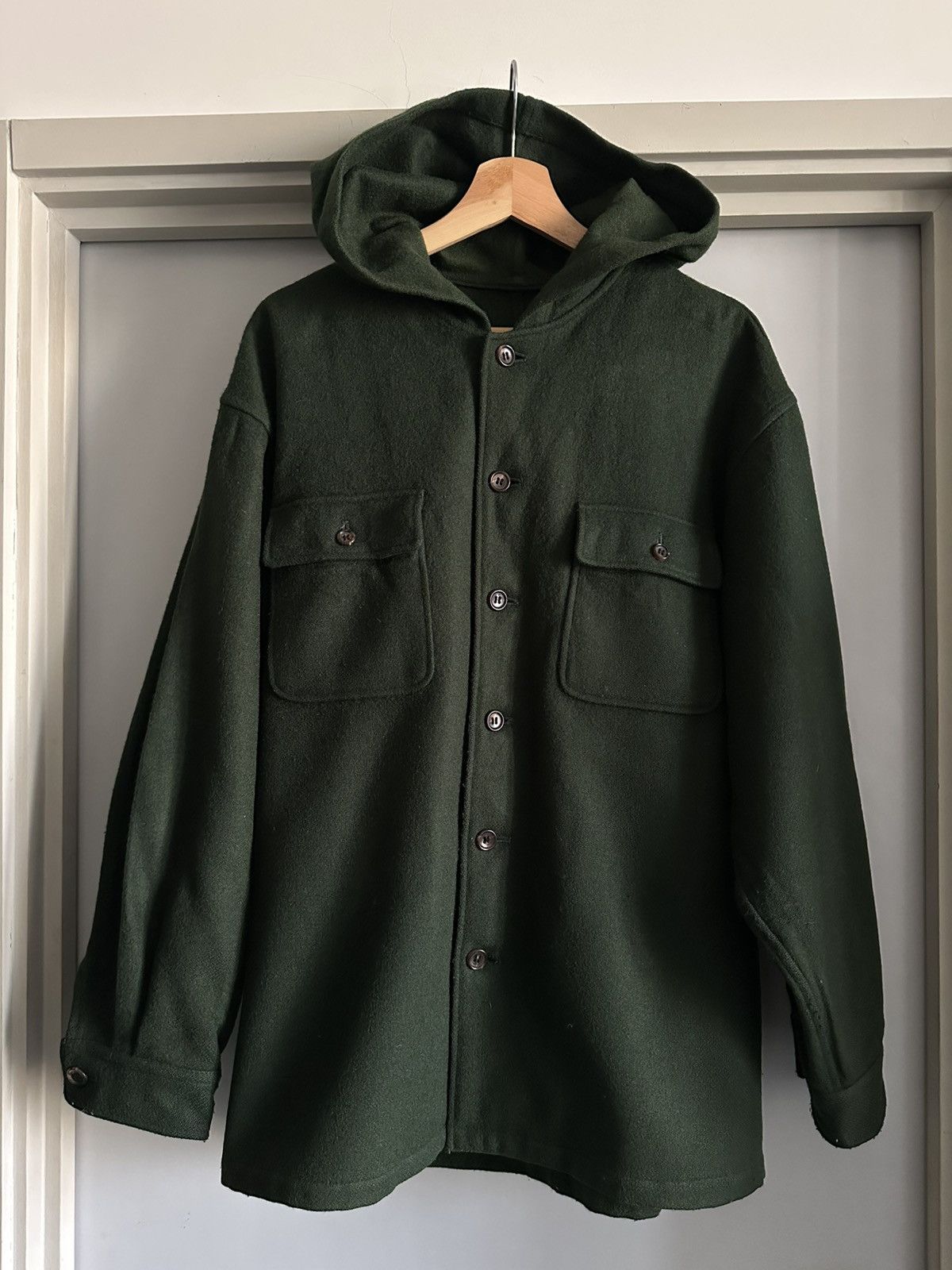 Comme des Garcons Homme AW1989 Comme des Garçons Wool Hooded Jacket Size US M / EU 48-50 / 2 - 1 Thumbnail