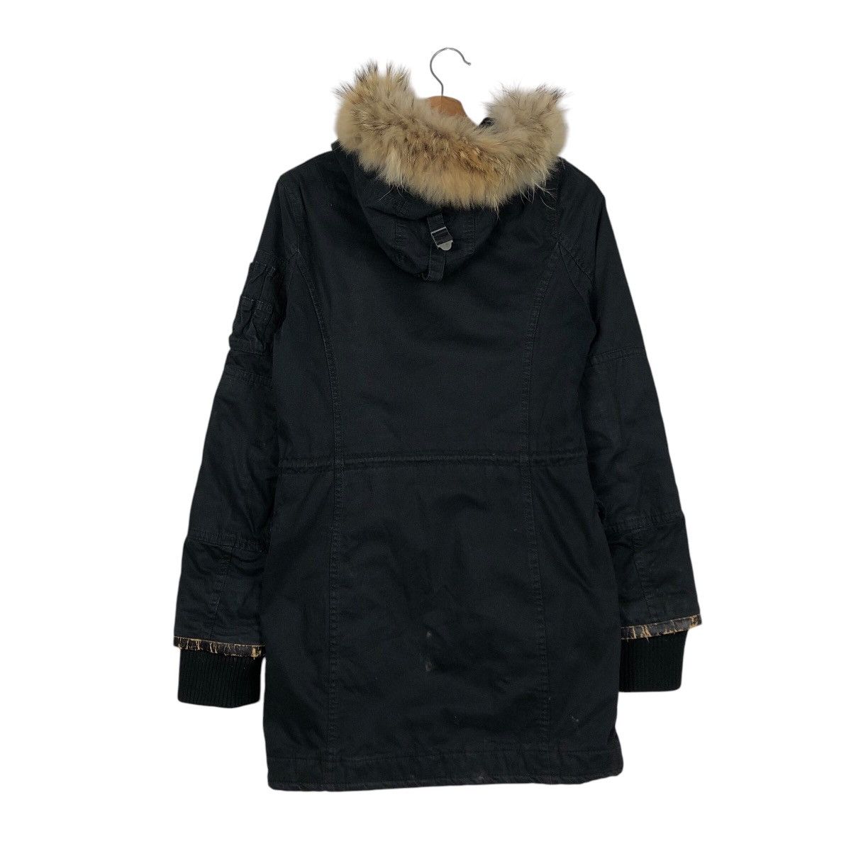 Japanese Brand Vintage Parka Jacket Moussy Military Design Mink Fur Hoodie Size US M / EU 48-50 / 2 - 9 Thumbnail