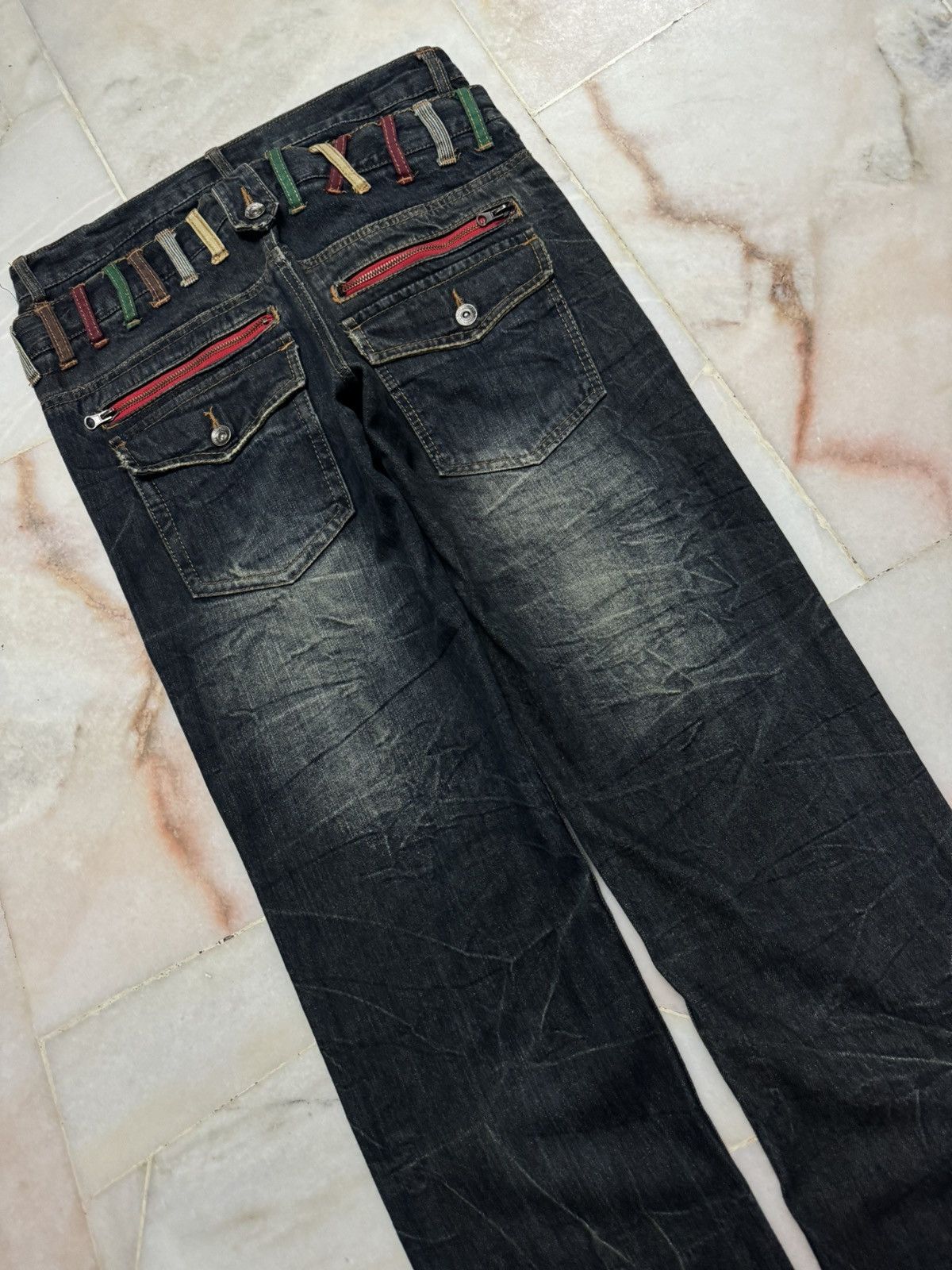 Seditionaries 💥DOUBLE WAIST💥90's NYLUS BUSHPANT DOUBLE WAIST SICK CLAWMARK Size US 31 - 15 Thumbnail
