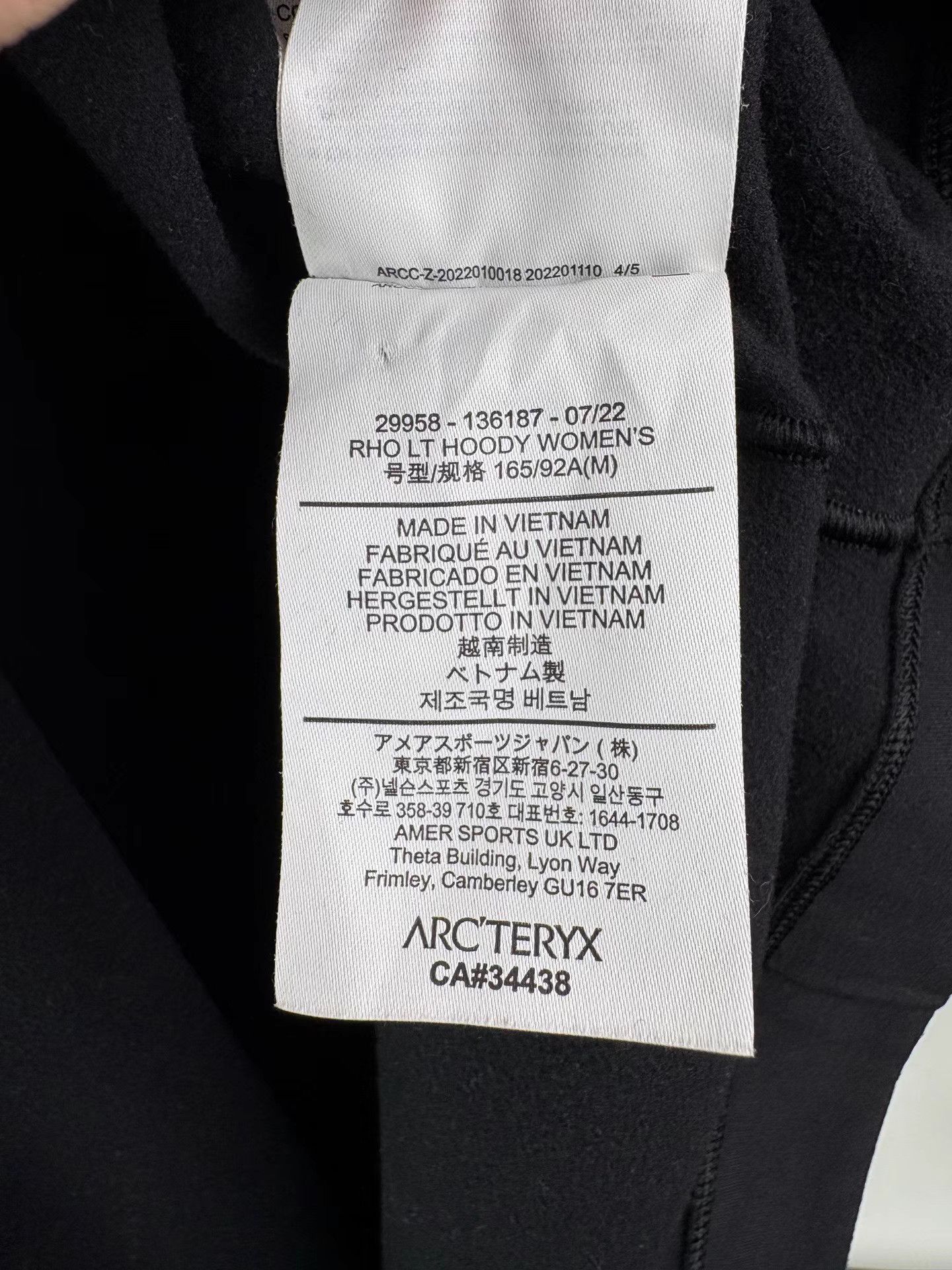 Arc'teryx ARCTERYX RHO LT HOODY Fleece Pullover Size US M / EU 48-50 / 2 - 4 Thumbnail