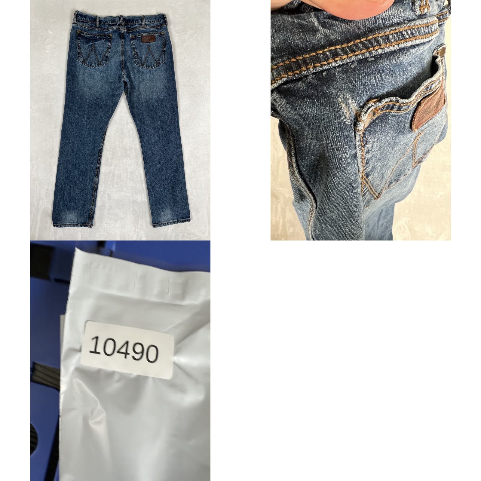 Wrangler VINTAGE Wrangler Retro Slim Straight Jeans 38x32 Jeans Mens Slim Bootcut Cowboy 90s USA Blue Wrangler Retro Slim Straight Jeans 38x32 Mens Size US 38 / EU 54 - 8 Thumbnail